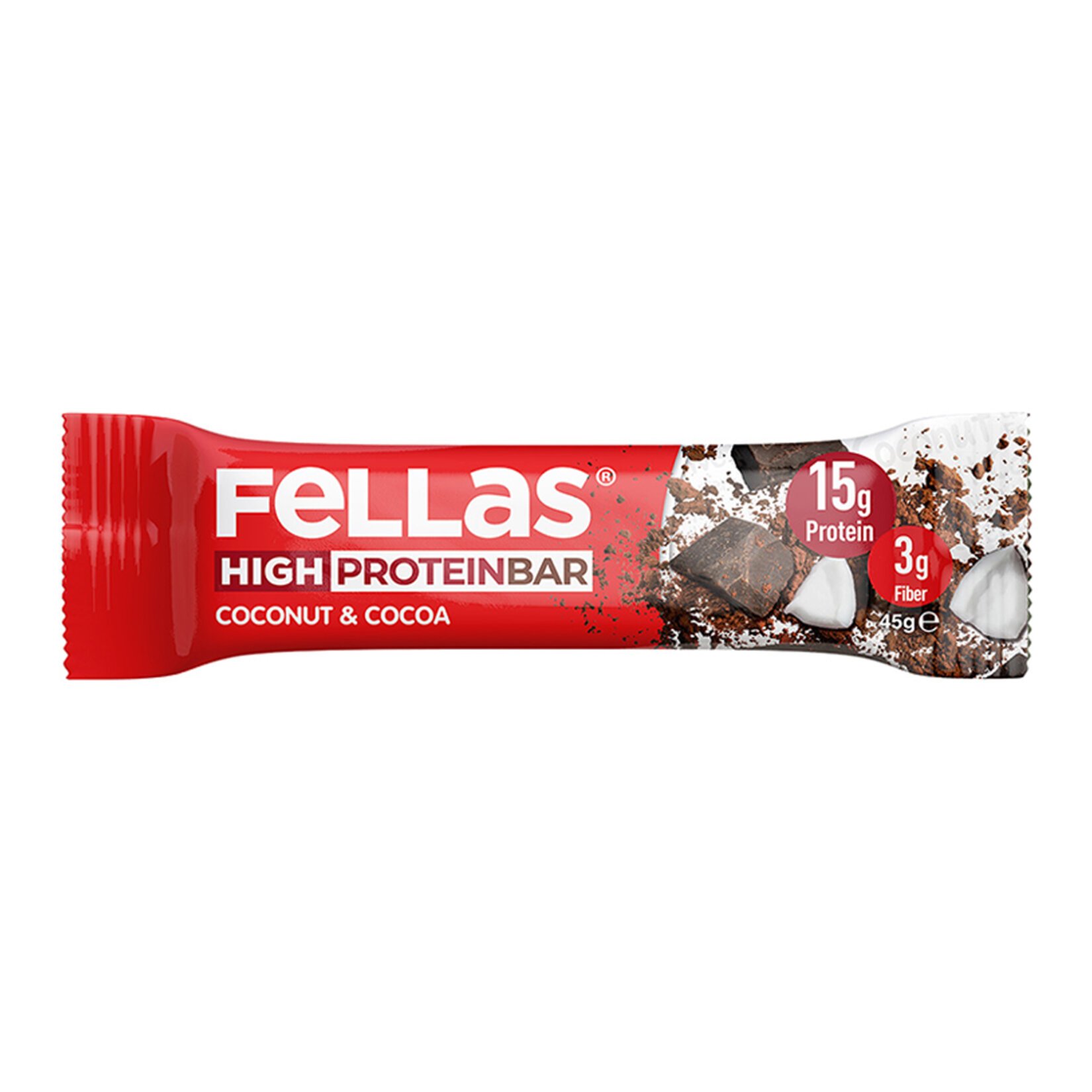 Fellas Hindistan Cevizli Ve Kakaolu Protein Bar 45 Gr