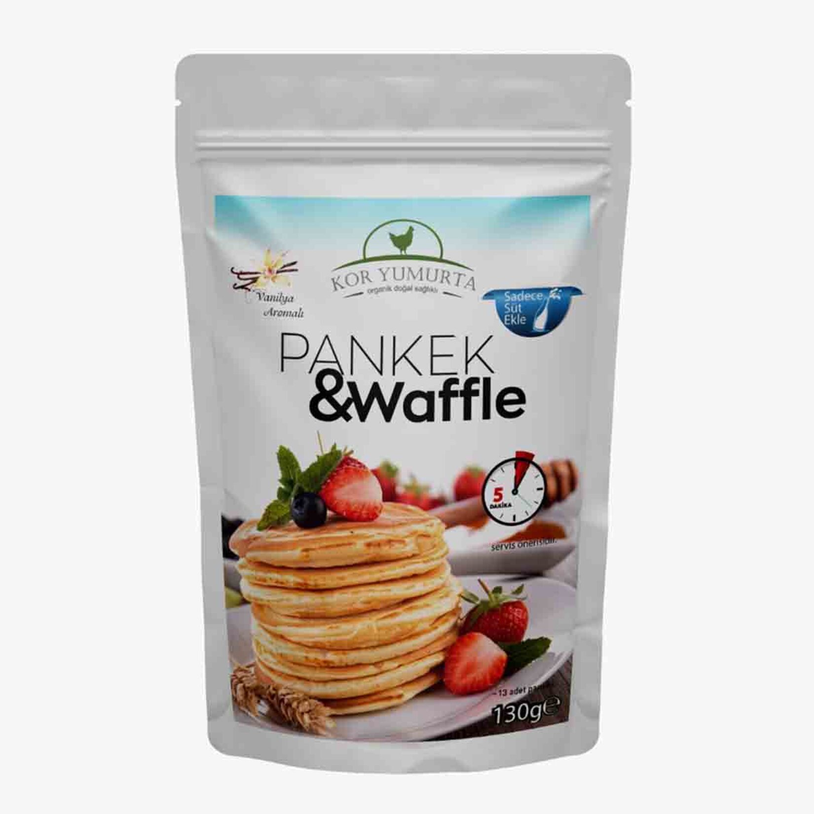 Kor Vanilya Aromalı Pankek Waffle Karışımı 130 Gr