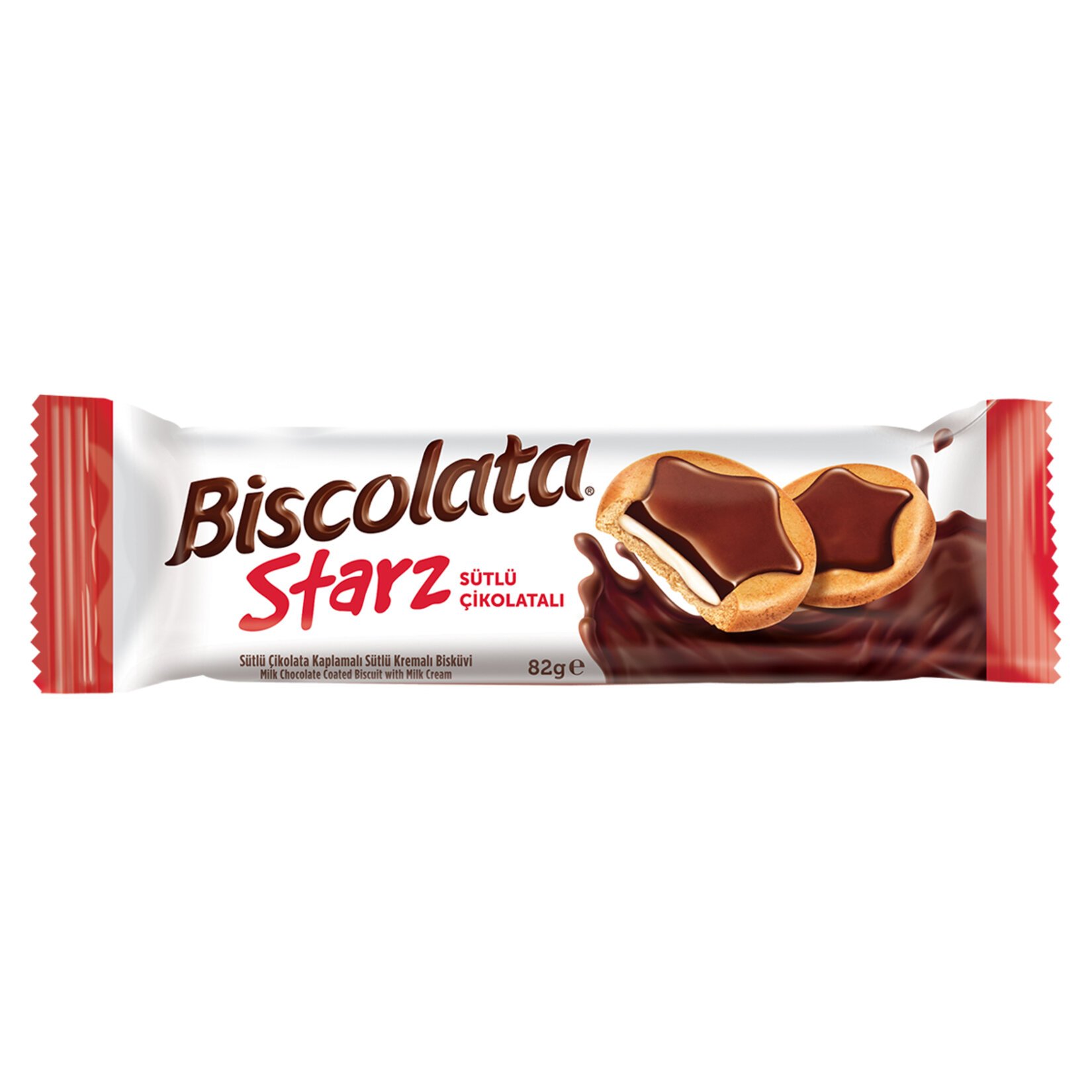 Biscolata Starz Sütlü Çikolata Kaplamalı Bisküvi 82Gr