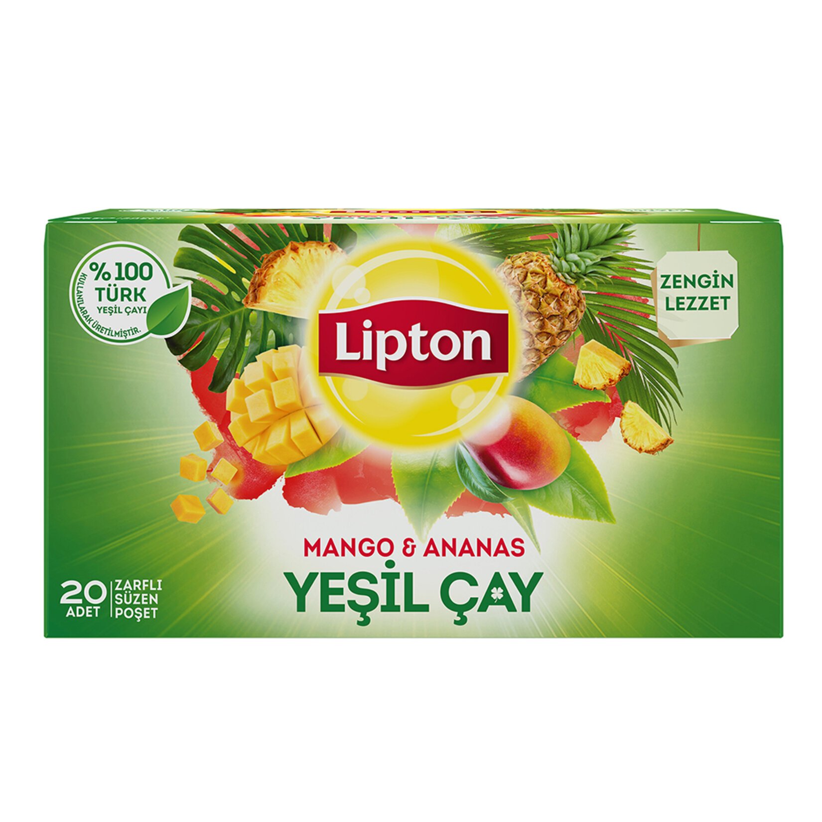 Lipton Mango Ananas Yeşil Çay 20li 30 Gr