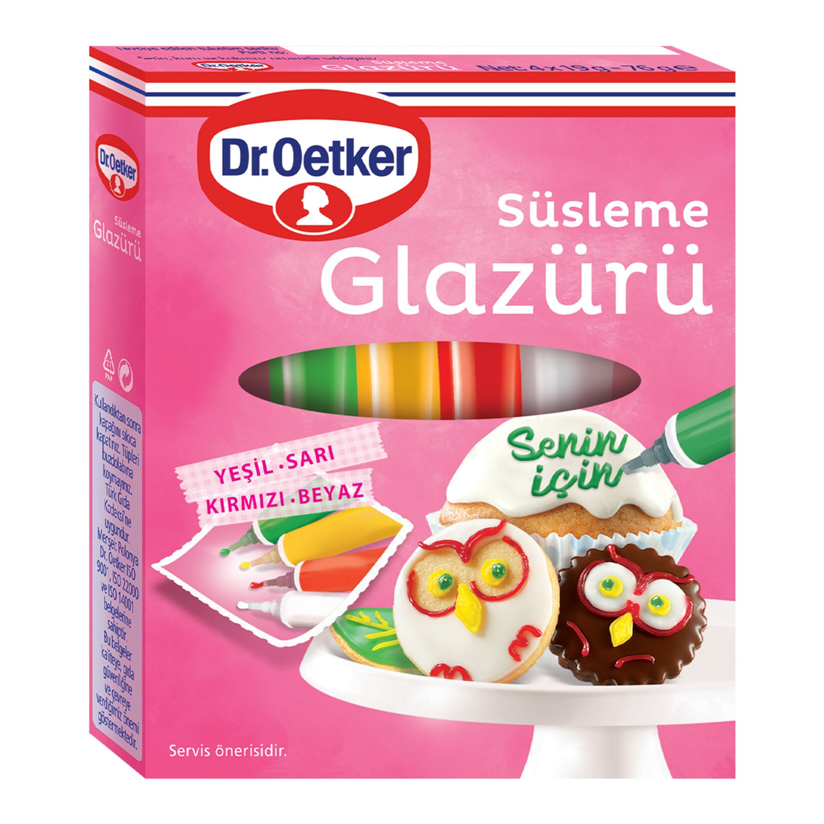 Dr.Oetker Süsleme Glazürü 19X4 Gr