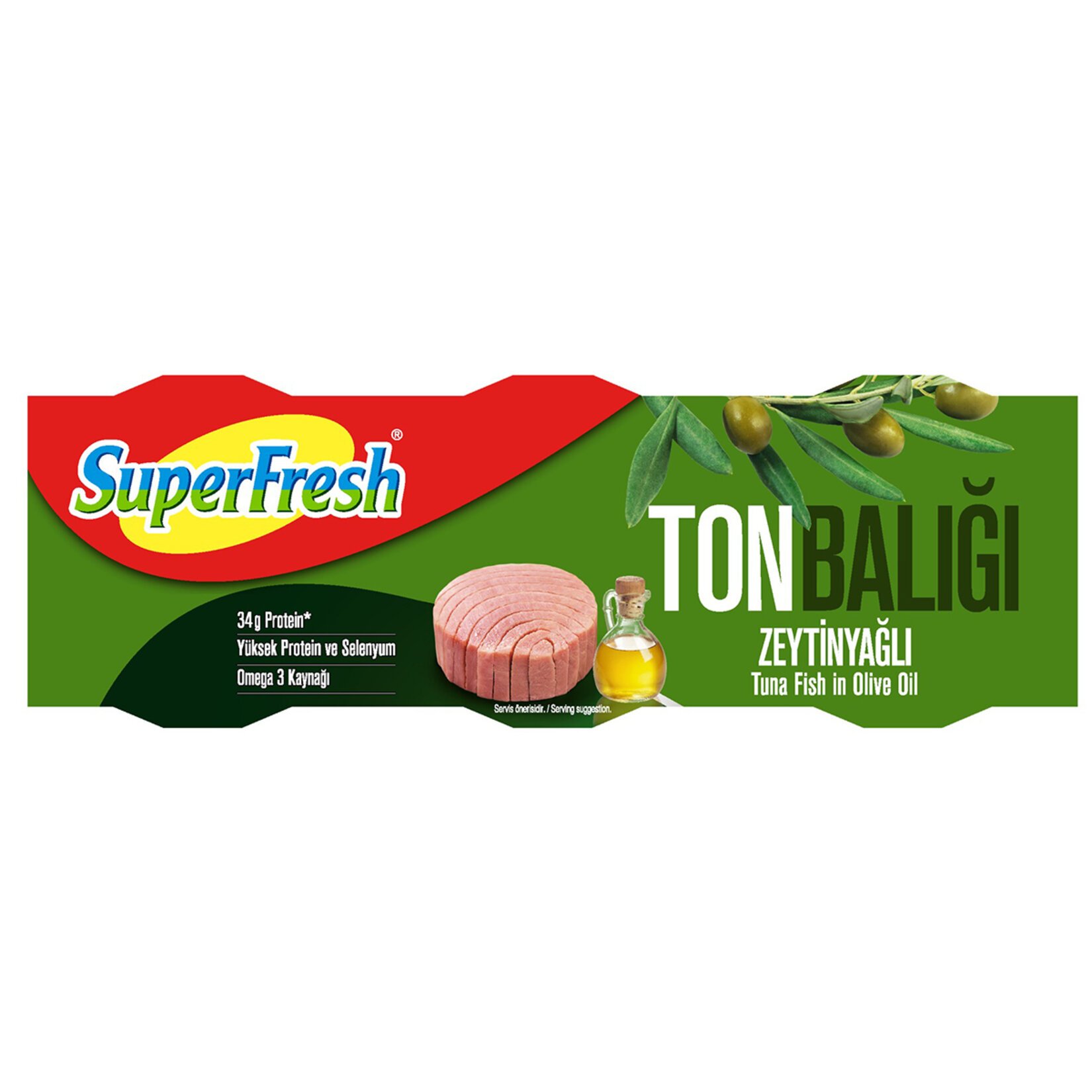 Superfresh Zeytinyağlı Ton Balığı 3X75 Gr