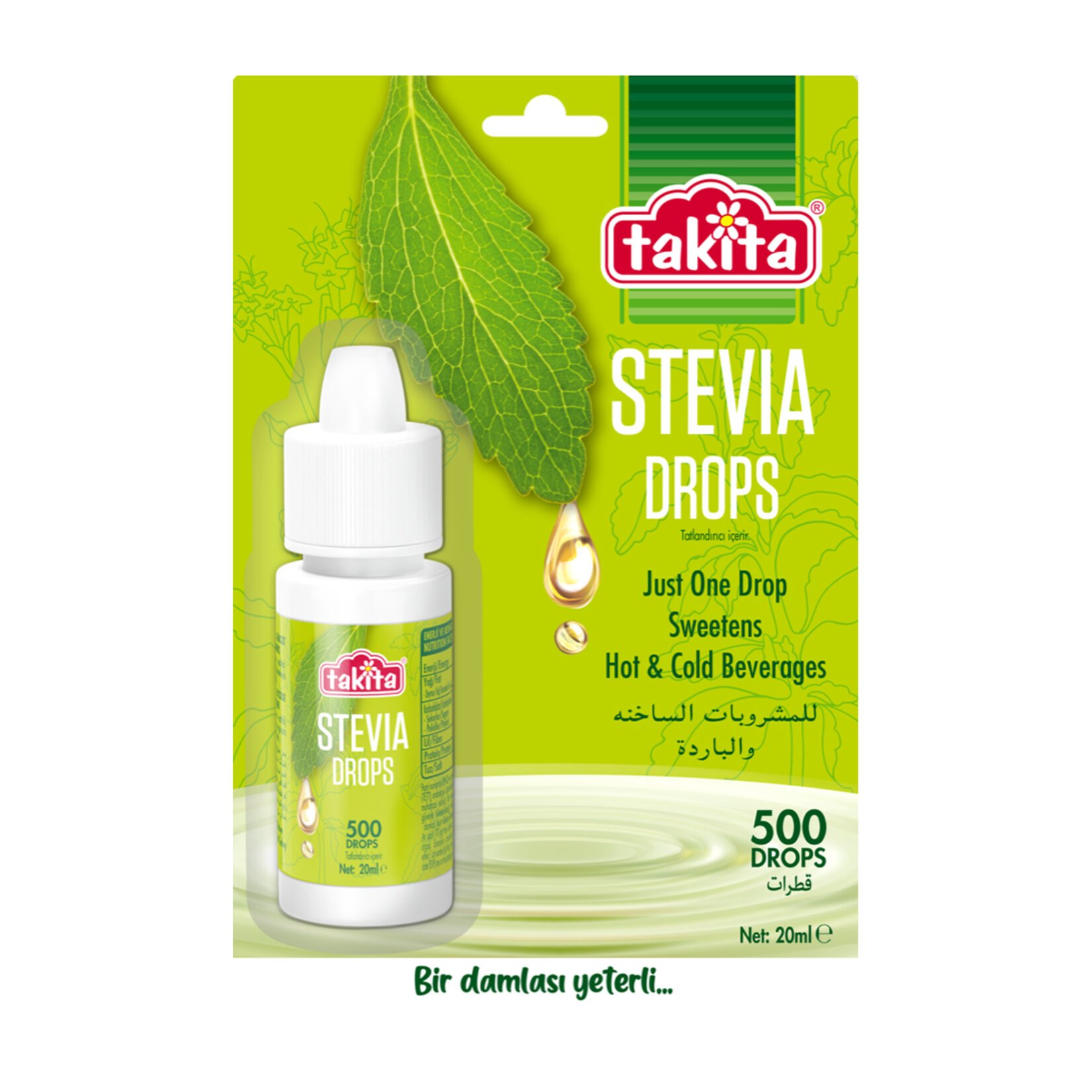 Takita Stevıa Drops Sıvı Tatlandırıcı 20Ml