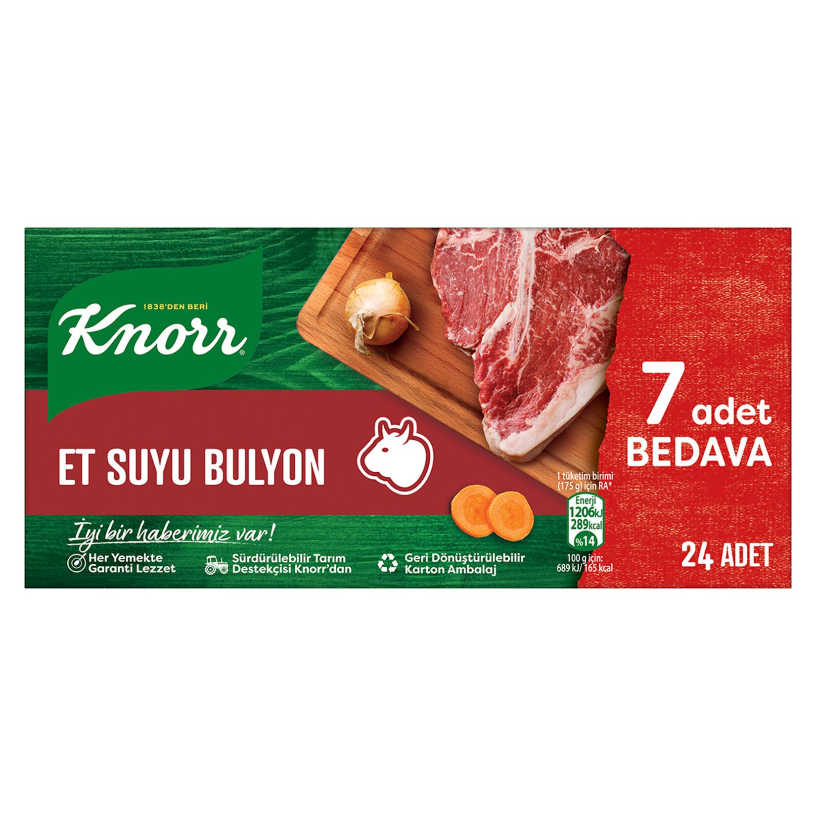 Knorr Et Suyu Bulyon 24 Adet 240 Gr