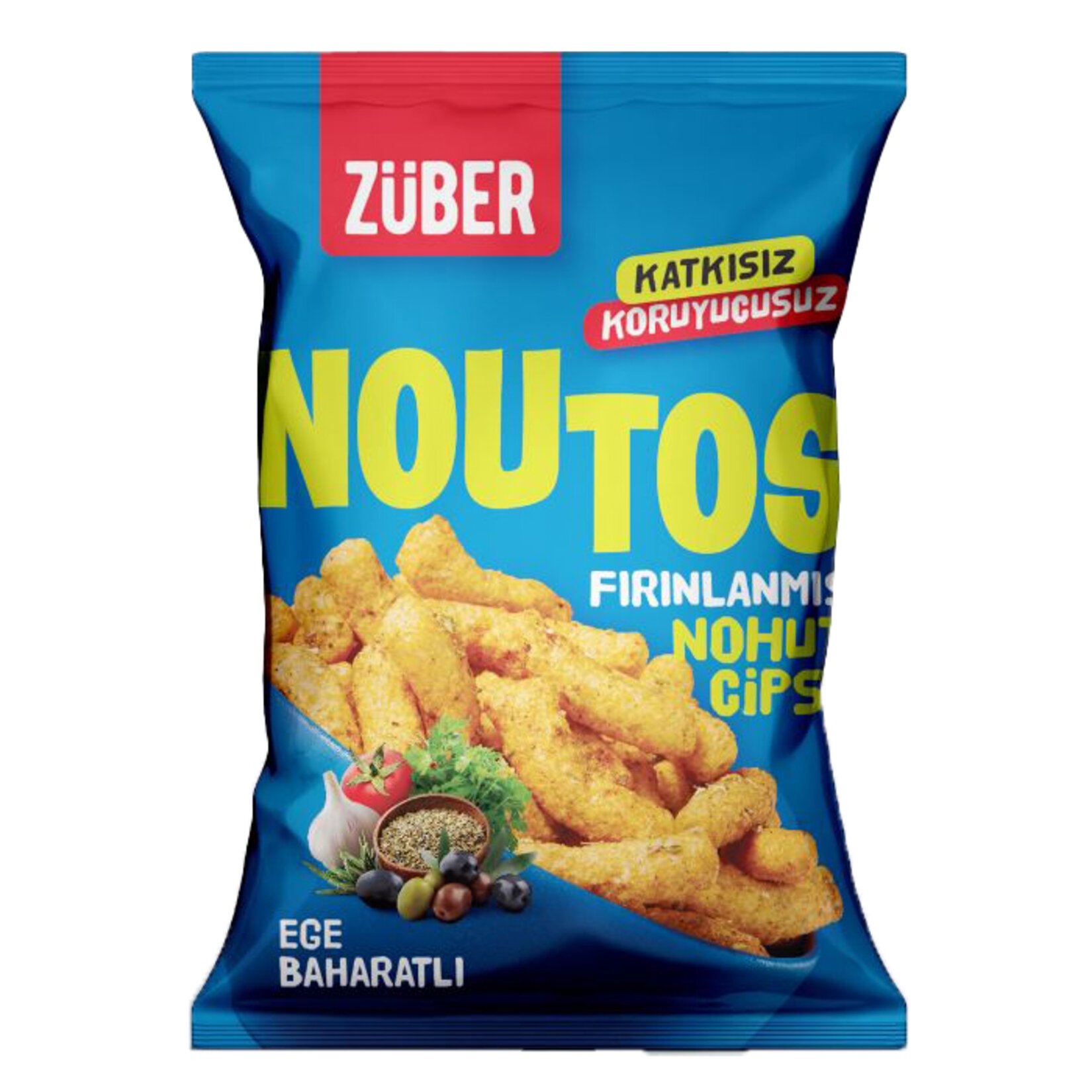 Züber Noutos Fırınlanmış Nohut Cipsi Ege Baharatları 55 Gr