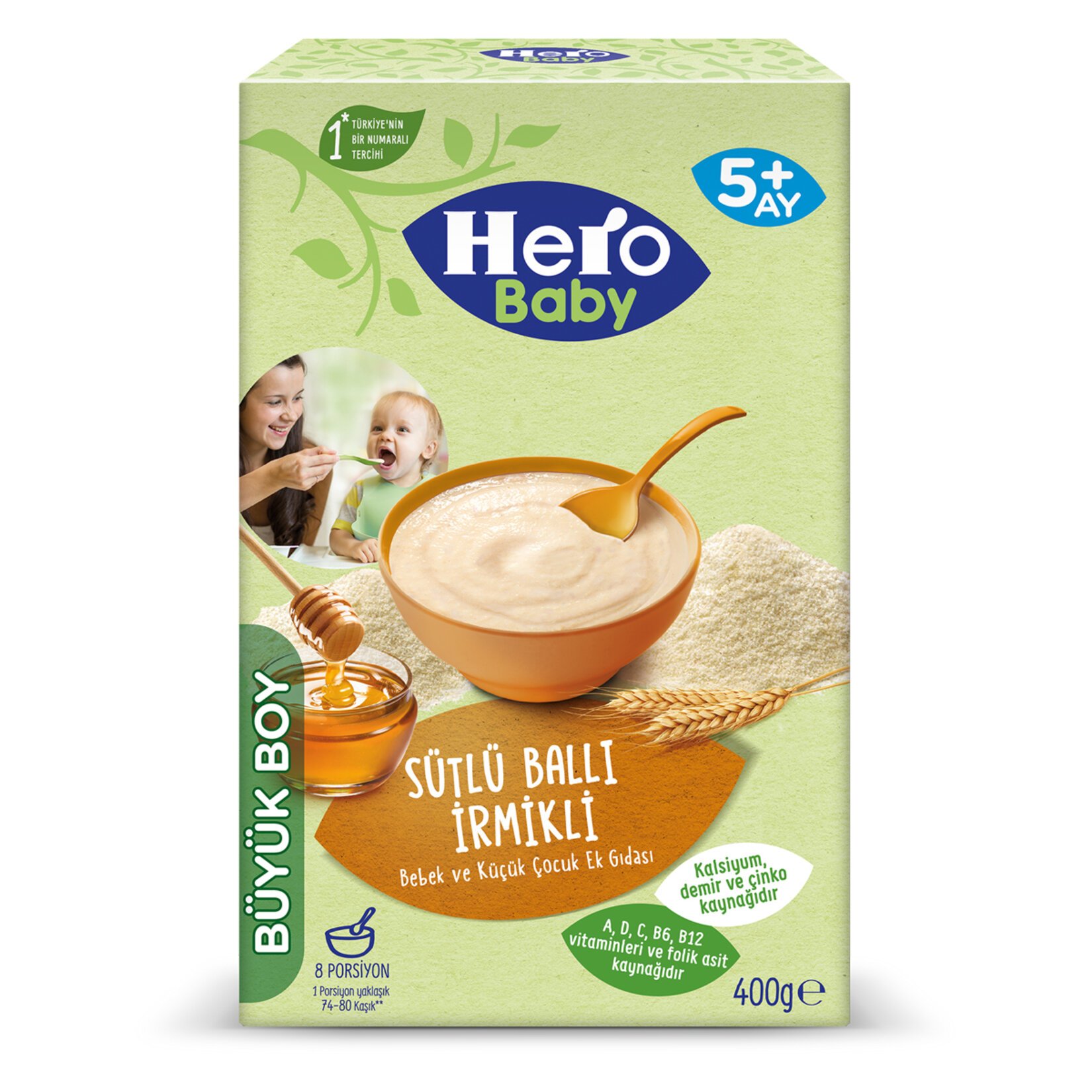 Hero Baby Sütlü Ballı İrmikli Ek Besin 400 Gr