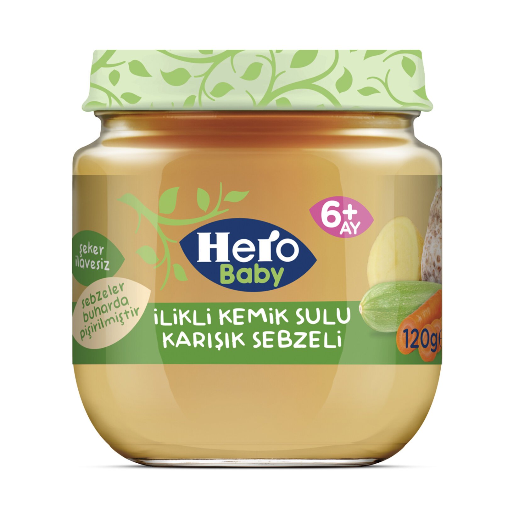 Hero Baby İlikli Kemik Sulu Karışık Sebzeli 120 Gr