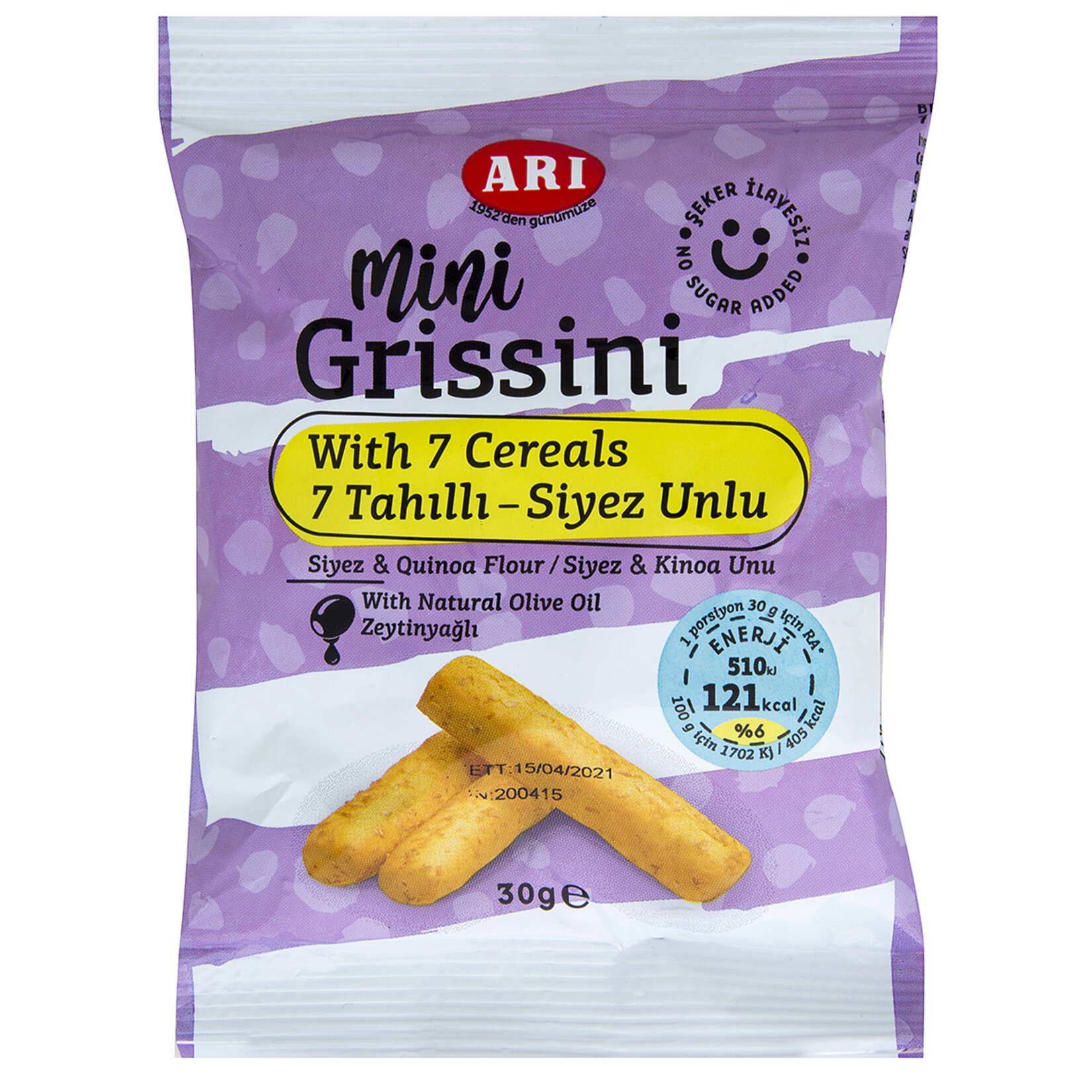 Arı Tahıllı Mini Grissini 30 Gr