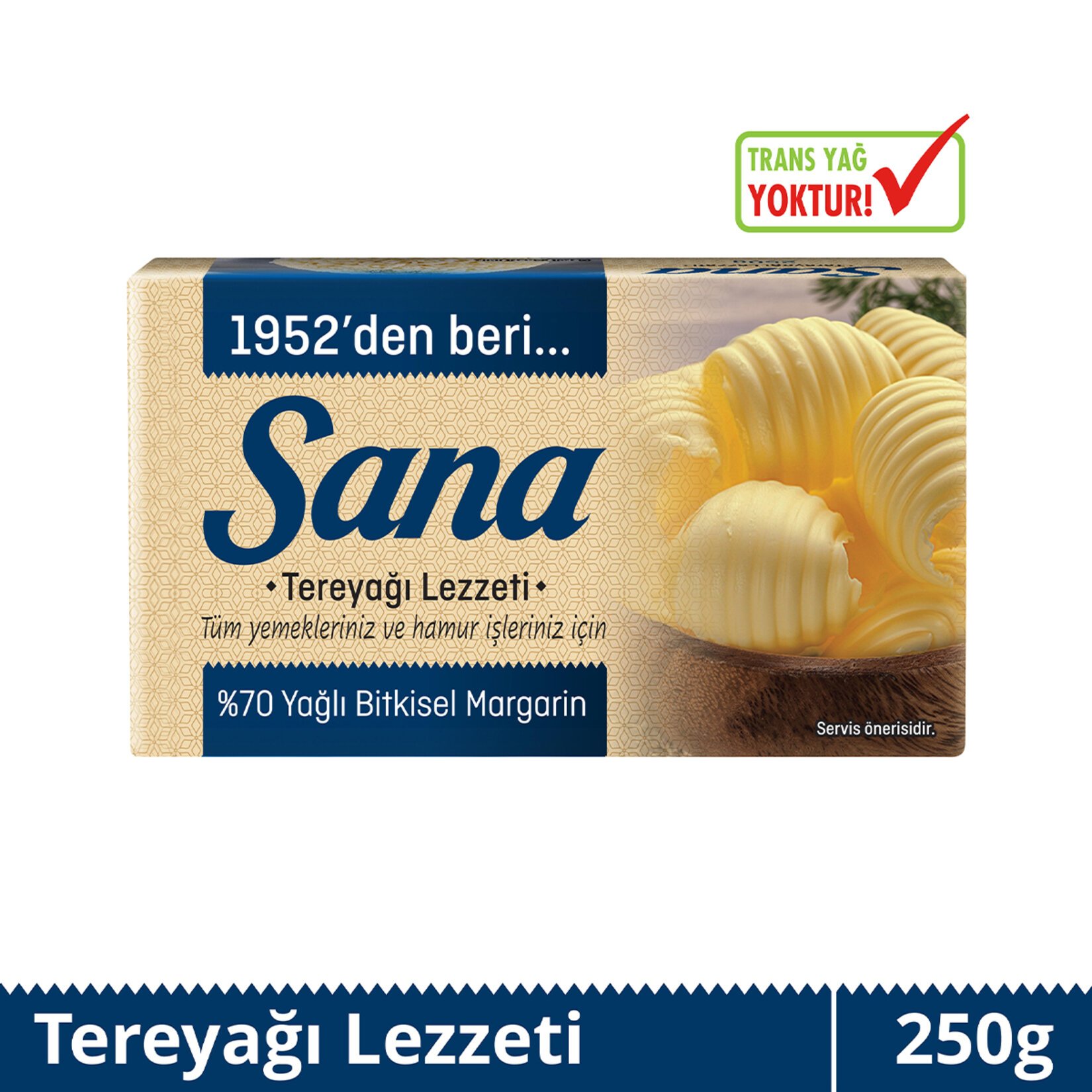 Sana Paket Margarin Tereyağı Lezzeti 250 G