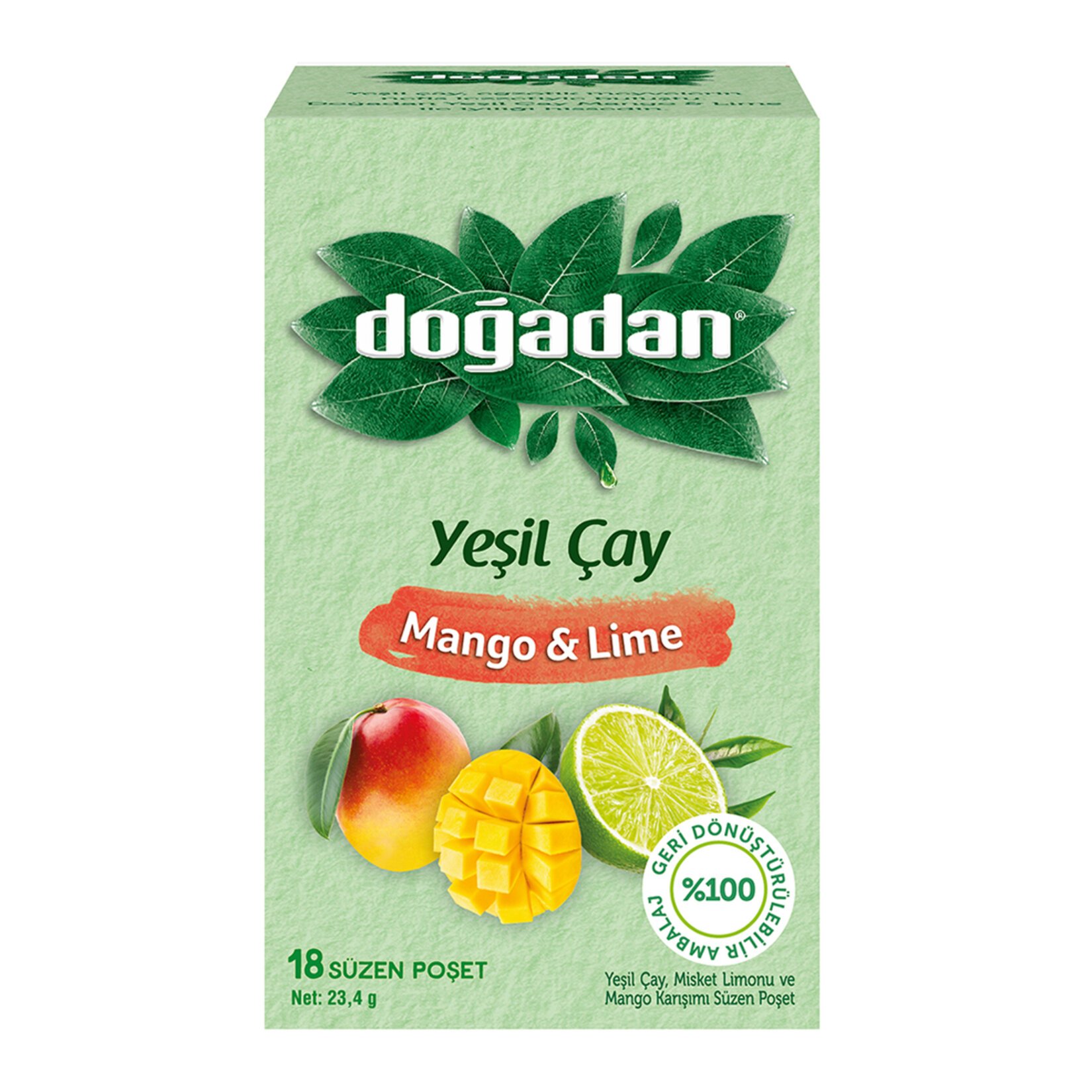 Doğadan Mango & Lime Yeşil Çay 23,4 Gr