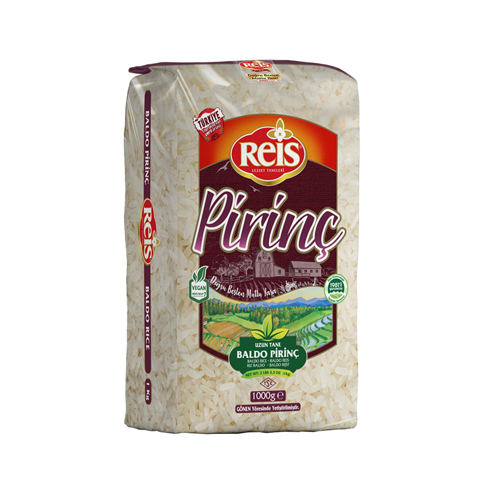 Reis Gönen Baldo Pirinc 1 Kg