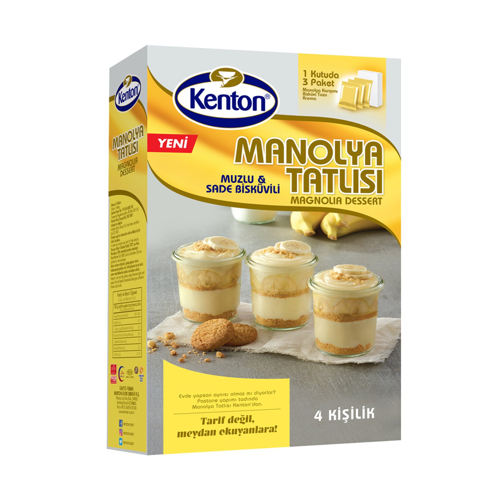 Kenton Manolya Tatlısı Muzlu 195 Gr