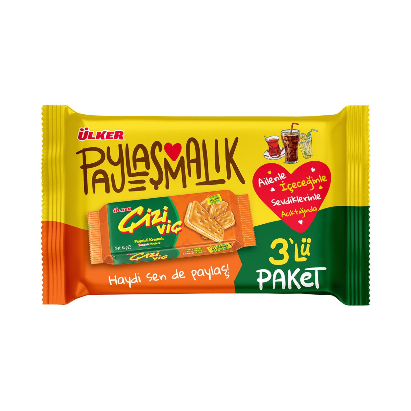 Çiziviç Peynirli Sandviç Kraker 246 Gr