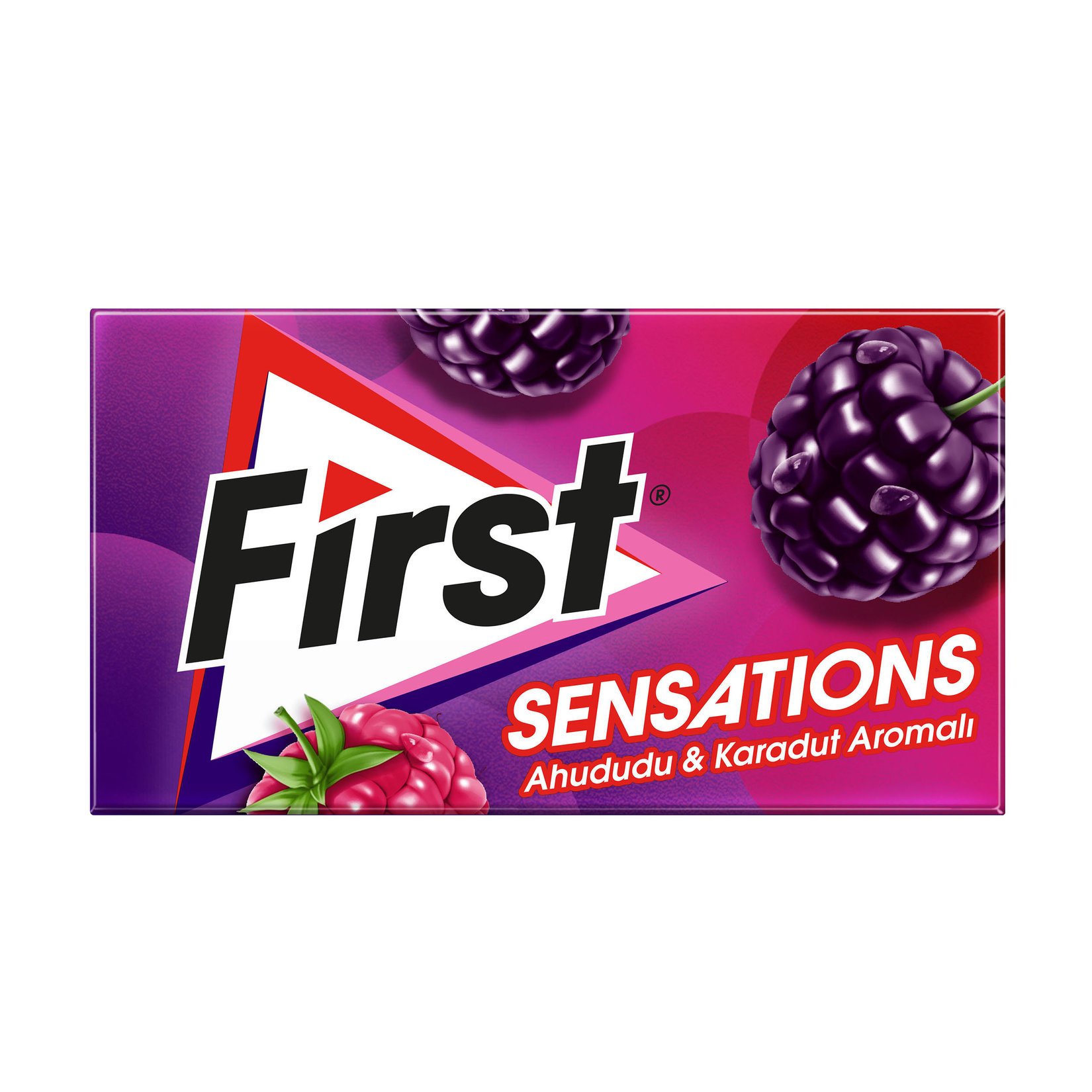 First Sensations Ahududu Ve Karadut Aromalı Sakız 27 Gr