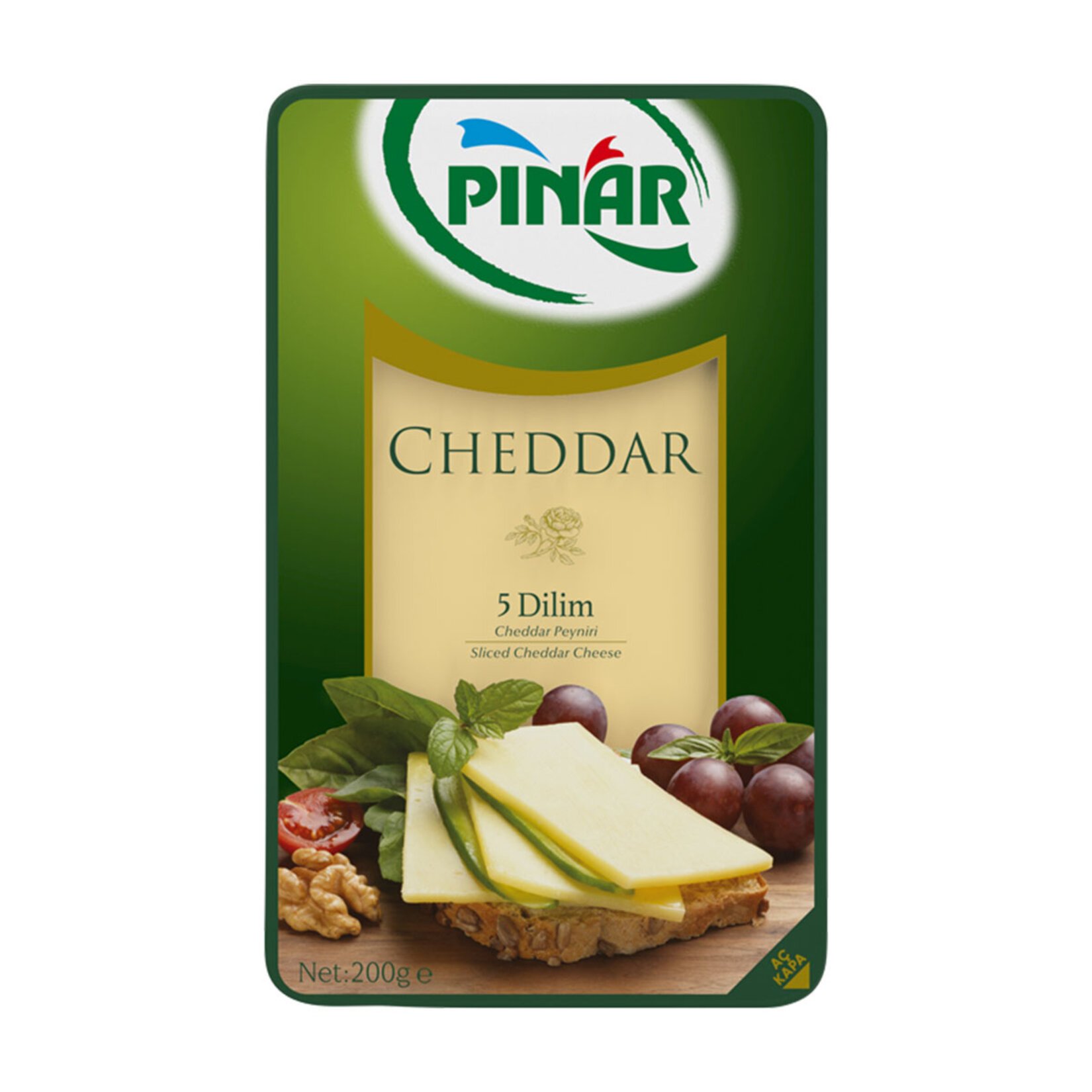 Pınar Cheddar Dilimli Peynir 200 G