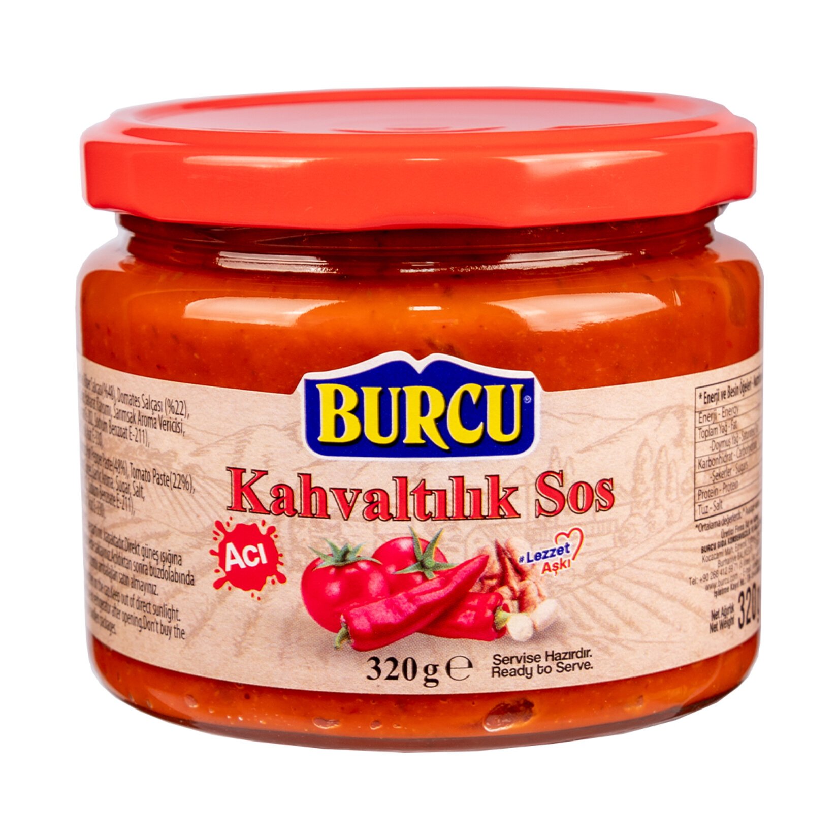 Burcu Kahvaltılık Sos Acı 320 Gr