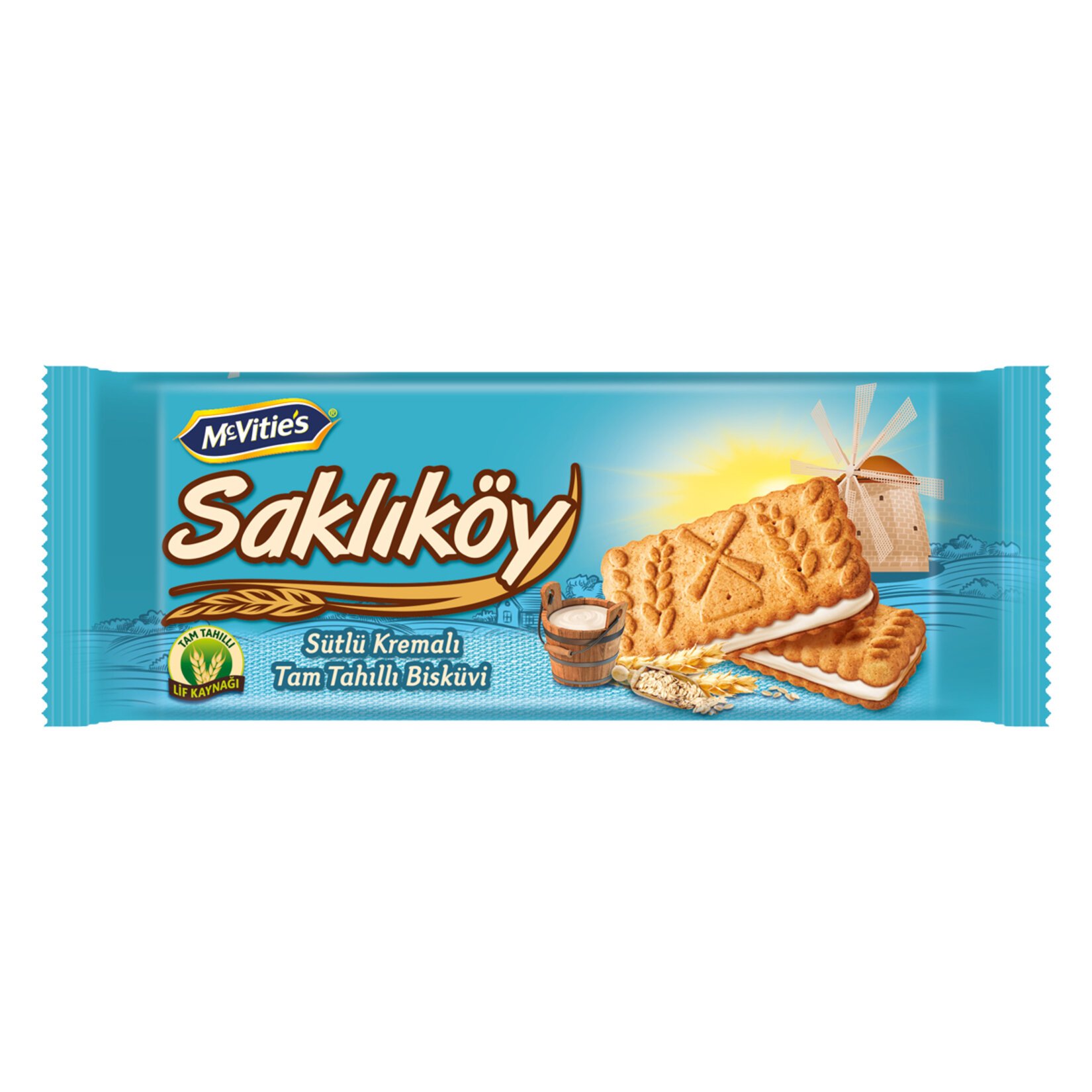 Ülker Saklıköy Sütlü Kremalı Yulaflı Bisküvi 100 Gr