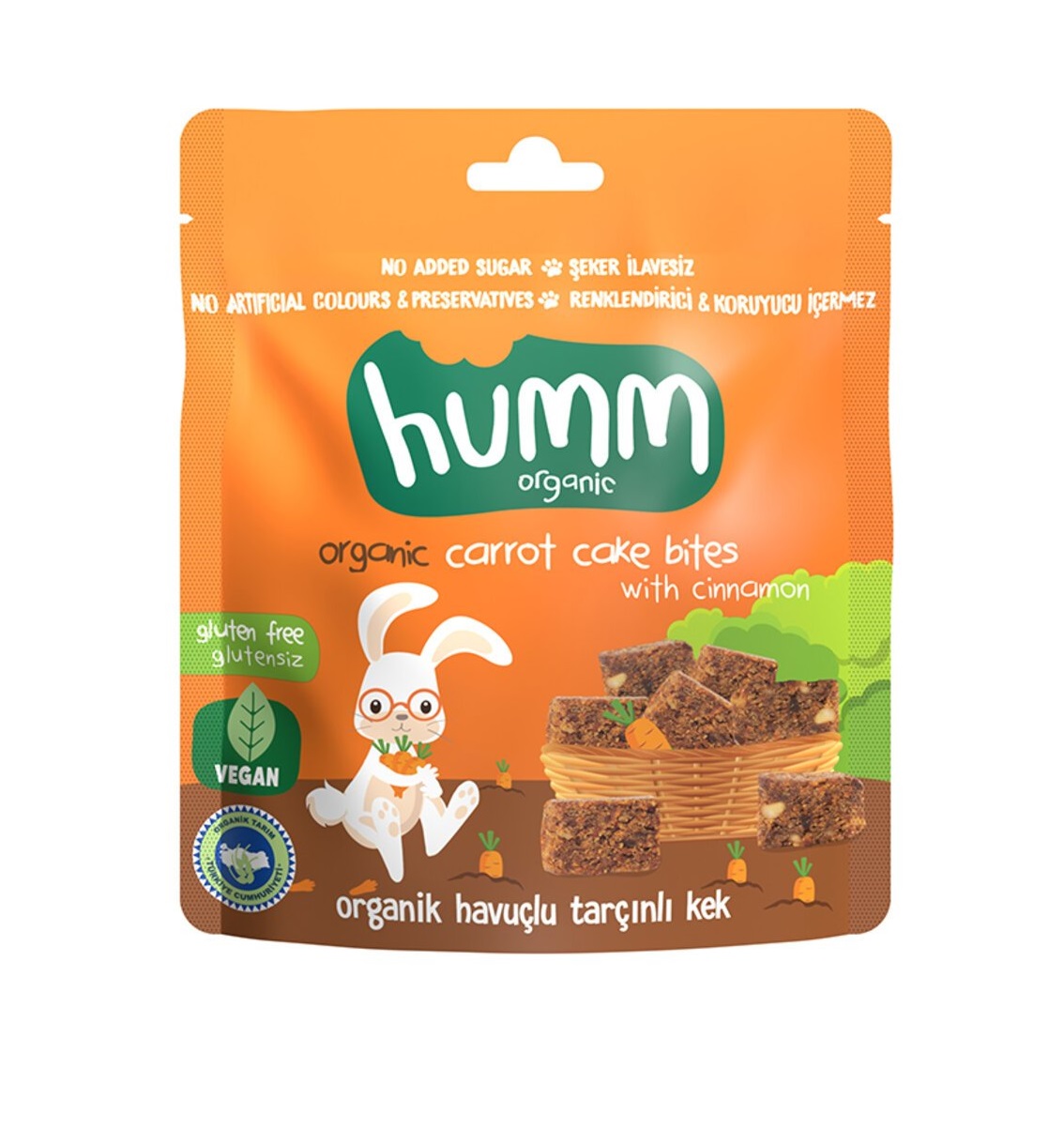 Humm Organic Havuçlu Tarçınlı Kek 30 Gr