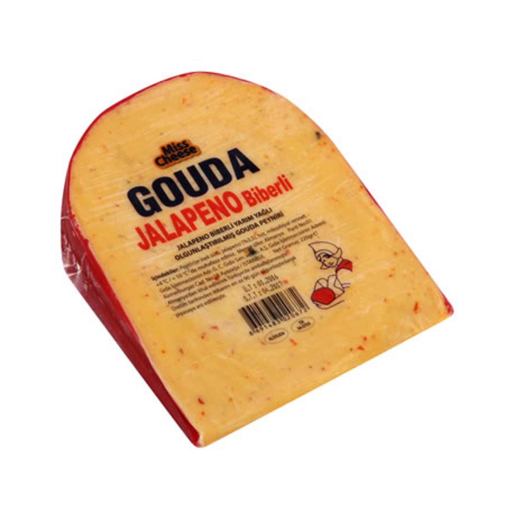 Trakya Çiftliği Gouda Jalapeno Yarım Yağlı Taze Peynir 200 G