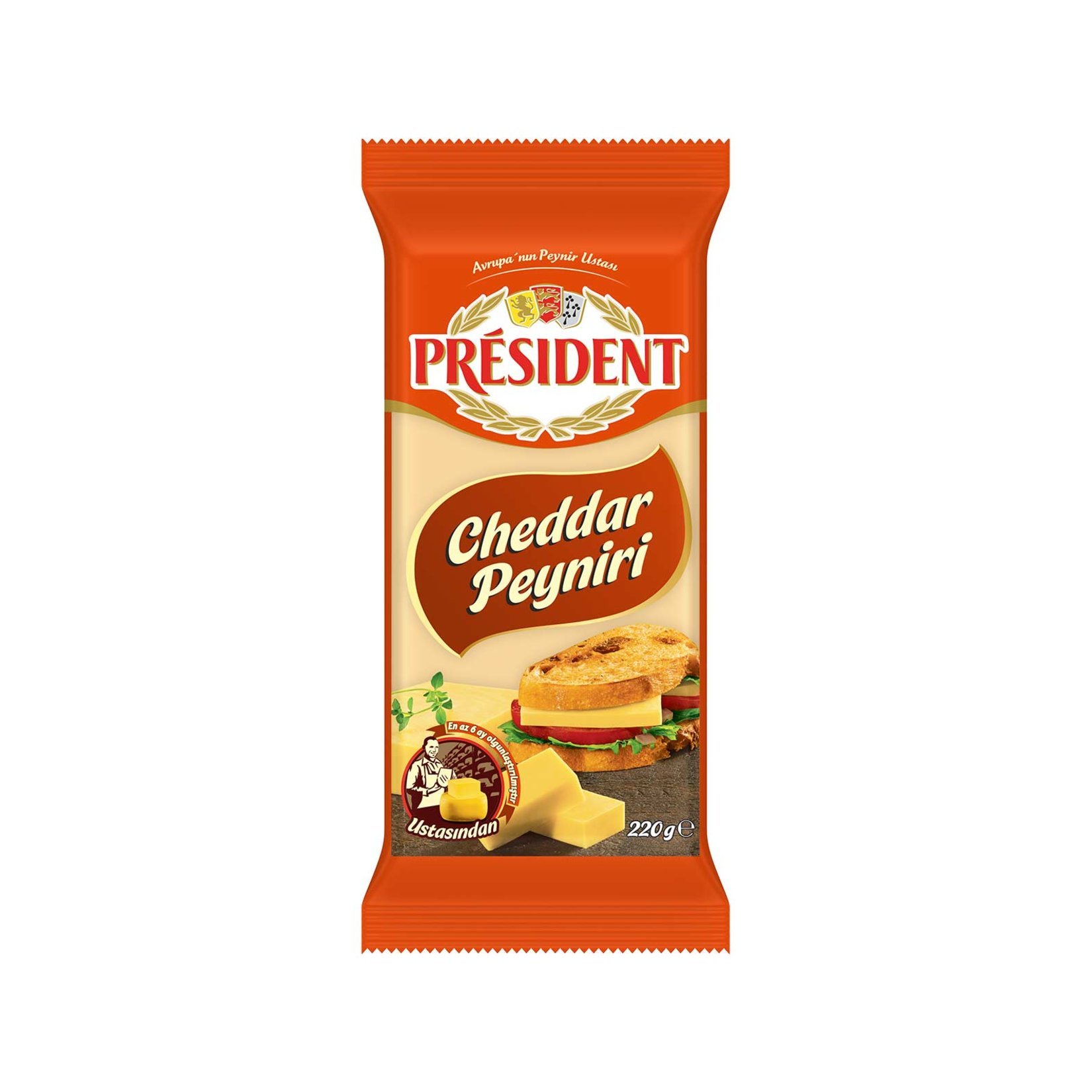 President Cheddar Peyniri 220 G