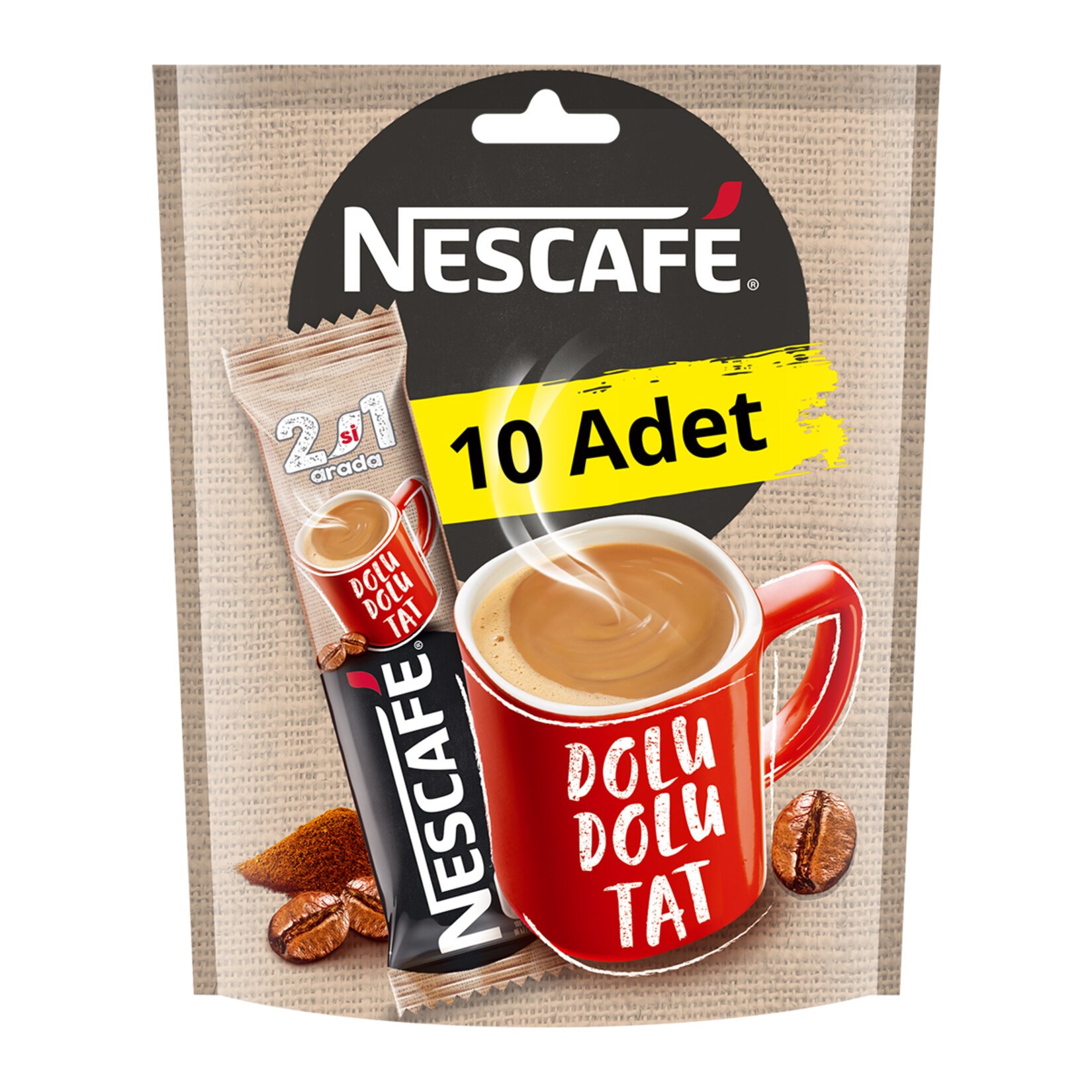 Nescafé 2si1 Arada Çözünebilir Kahve 10g 10lu Paket