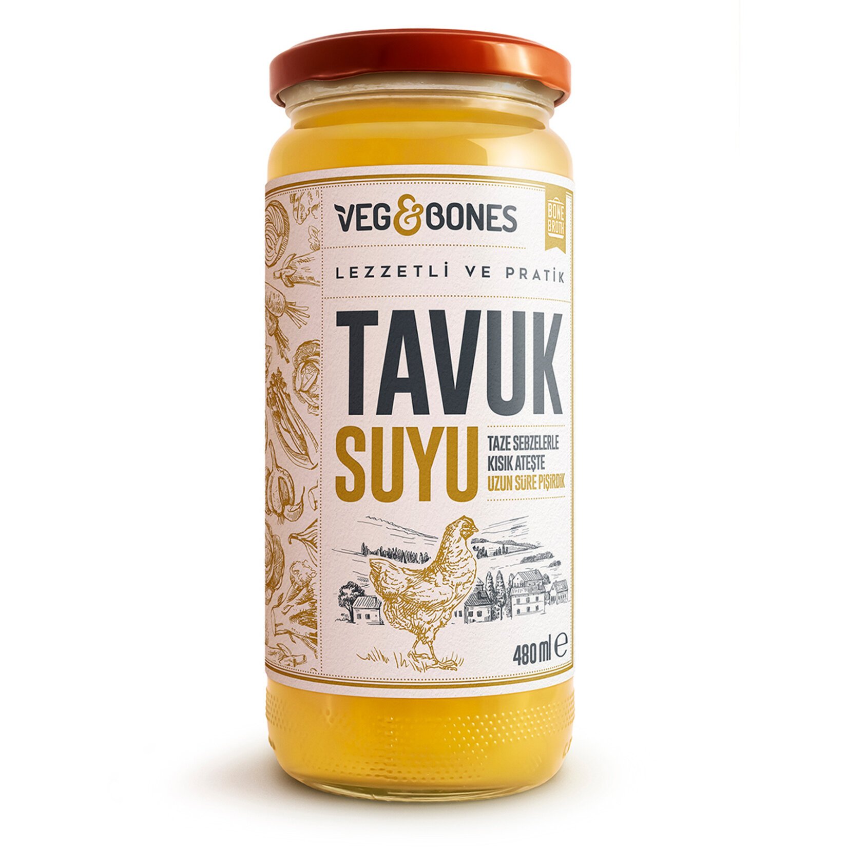 Veg & Bones Tavuk Suyu 480 Ml