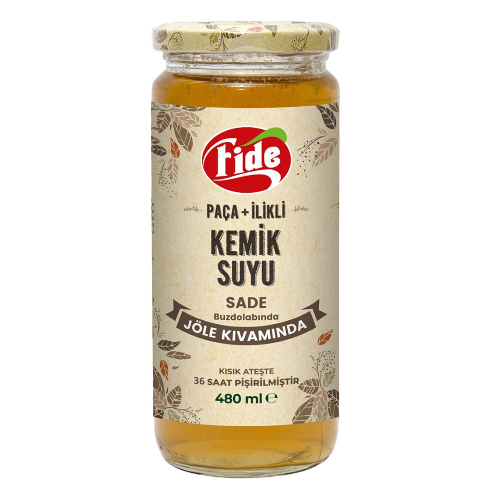 Fide Paça + İlikli Kemik Suyu Jöle Kıvamında Sade 480 Ml