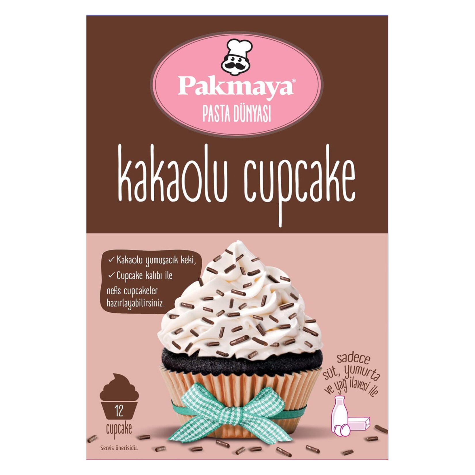 Pakmaya Cupcake Kakaolu Un Karışımı 163 Gr