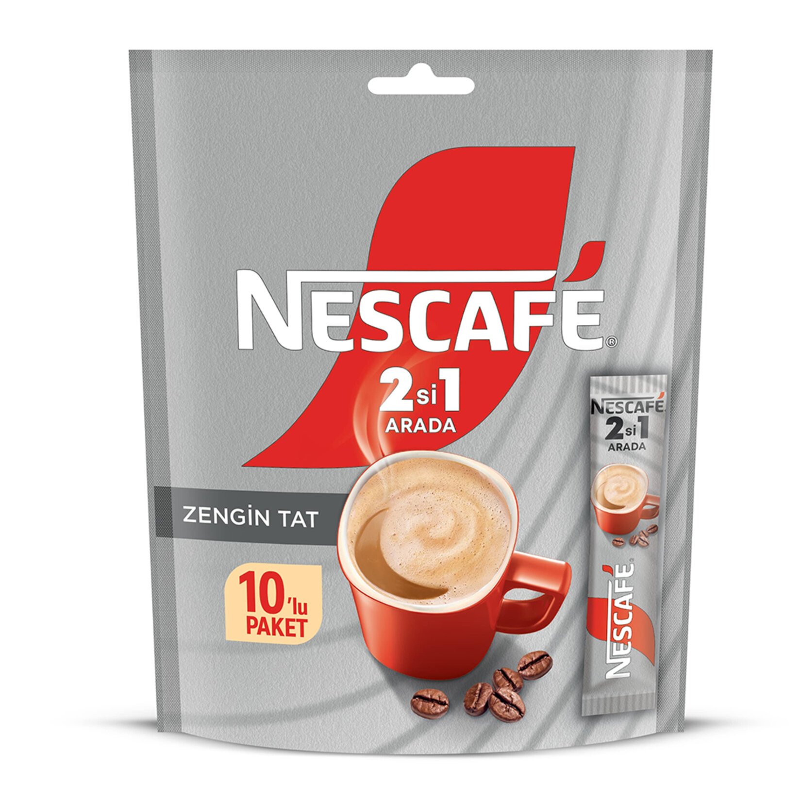 Nescafé 2si1 Arada Sütlü Köpüklü Çözünebilir Kahve 10g 10lu Paket