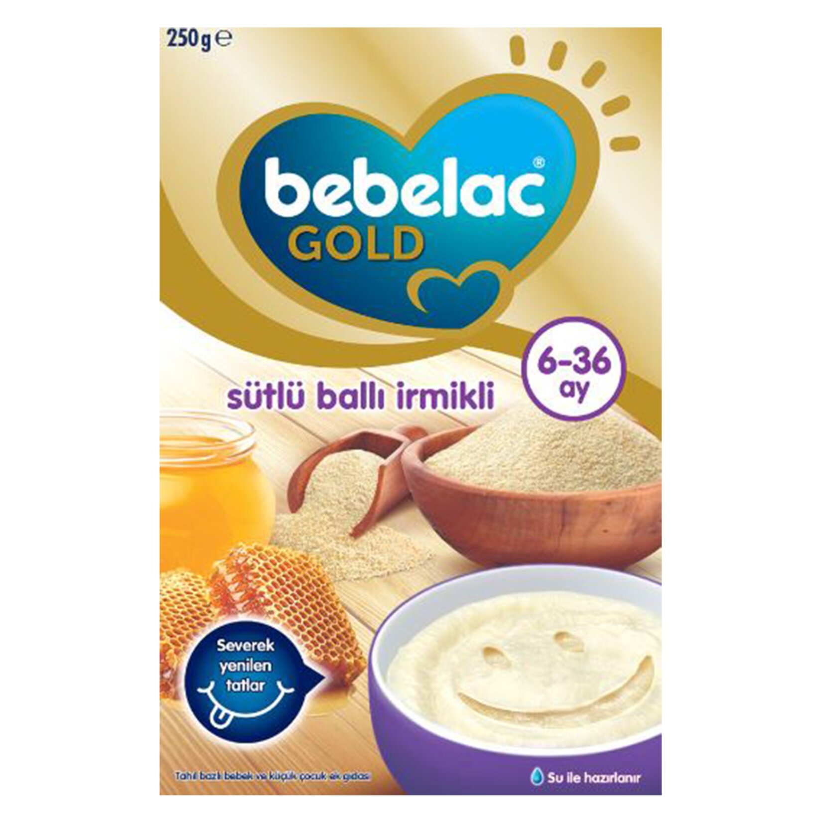 Bebelac Gold Sütlü Ballı İrmikli Ek Gıda 250 Gr