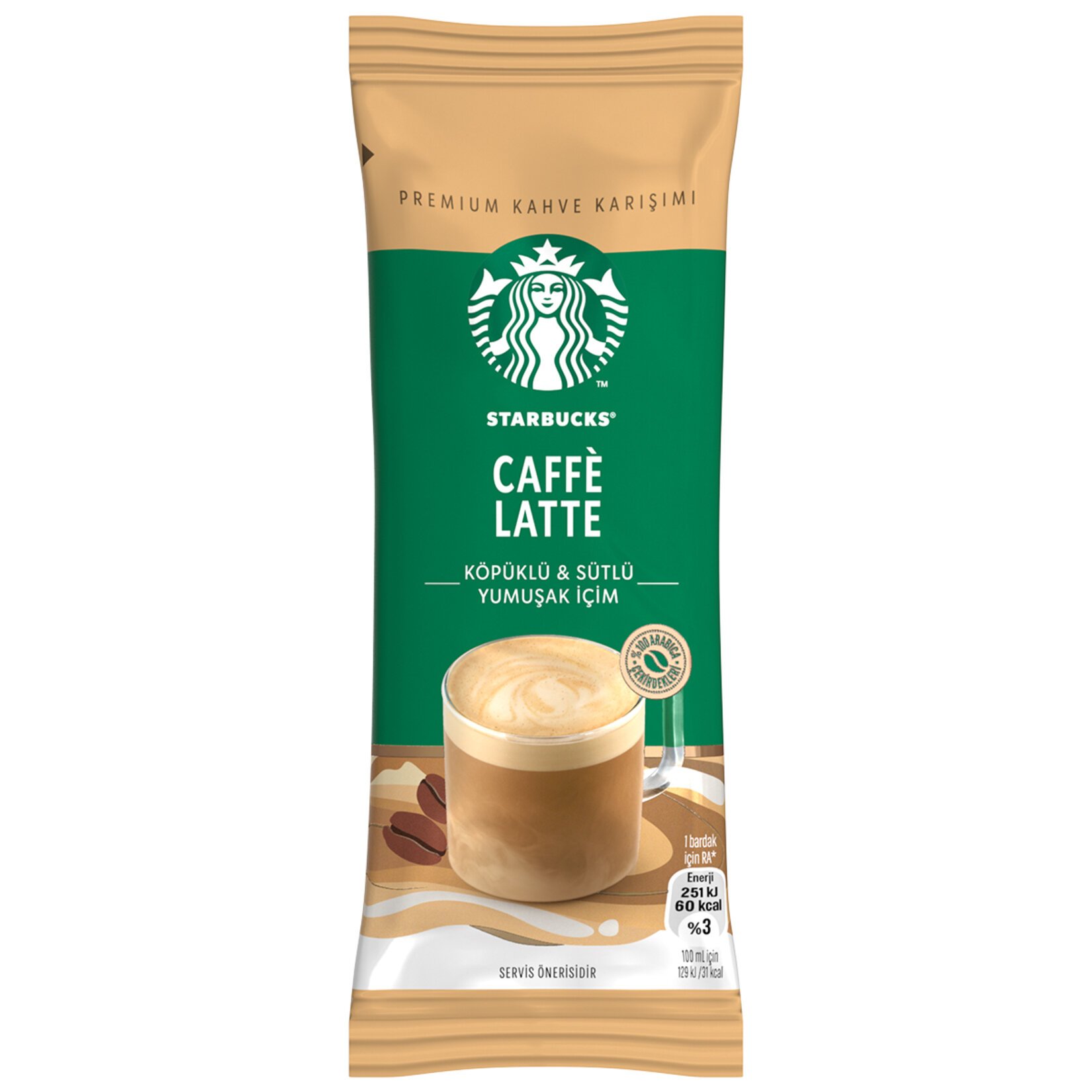 Starbucks Caffe Latte Premium Kahve Karışımı 18 Gr