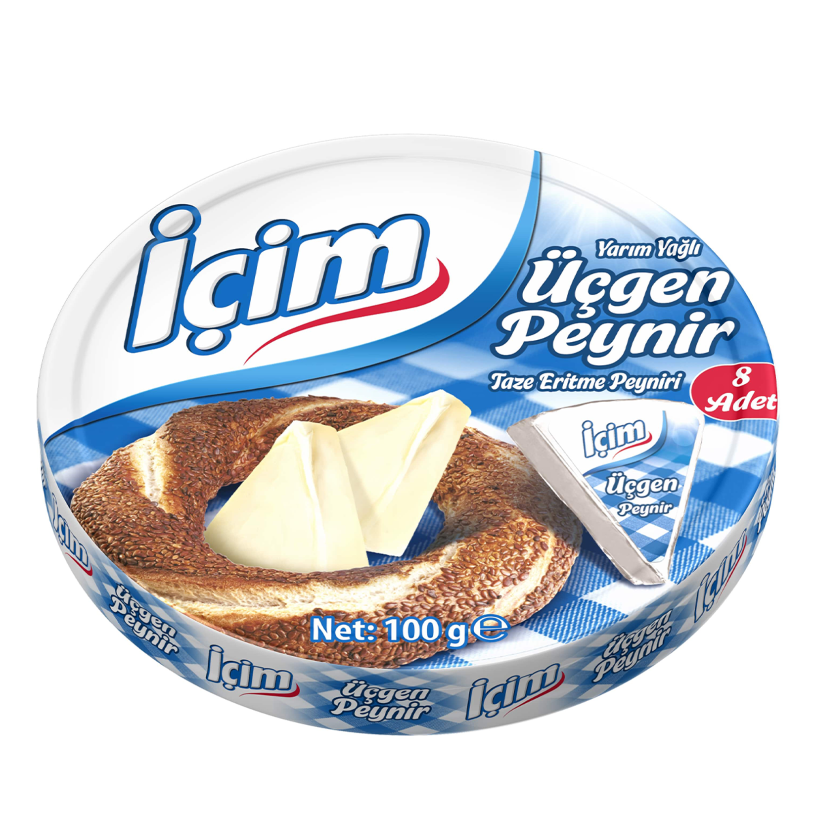 İçim Yarım Yağlı Üçgen Peynir 100 G