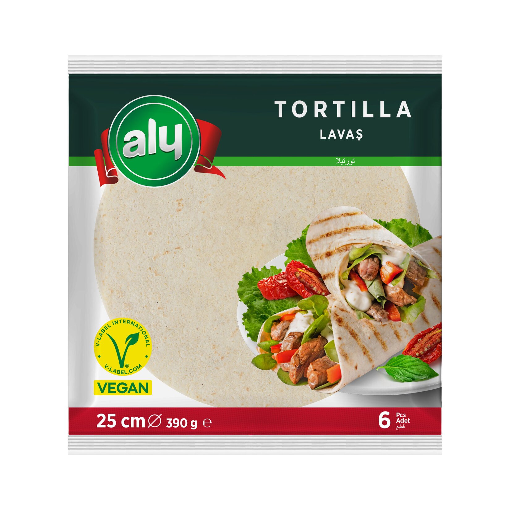 Aly Tortilla Lavaş 25 Cm 6lı 390 Gr