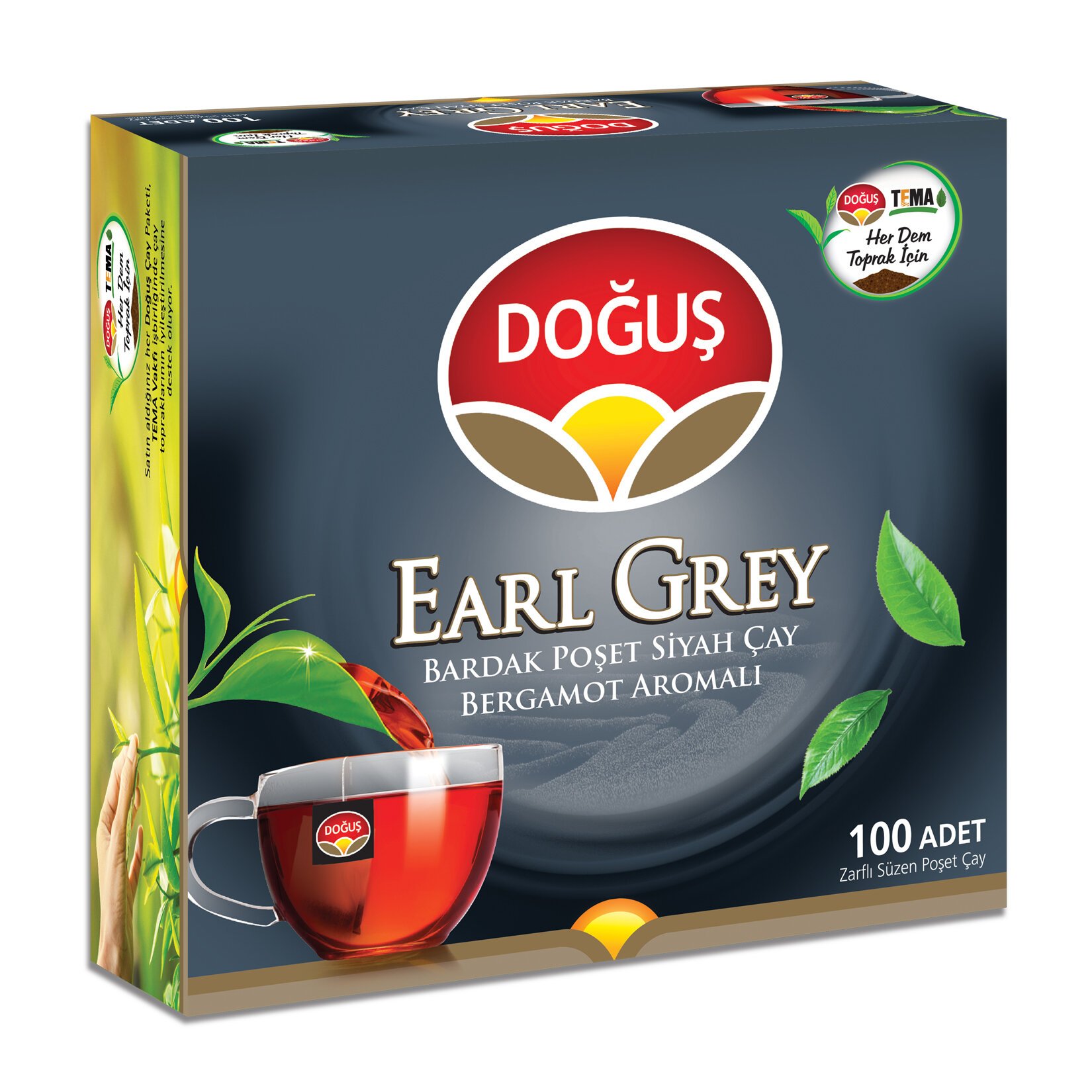 Doğuş Earl Grey Bardak Poşet Çay 100Lü 200Gr