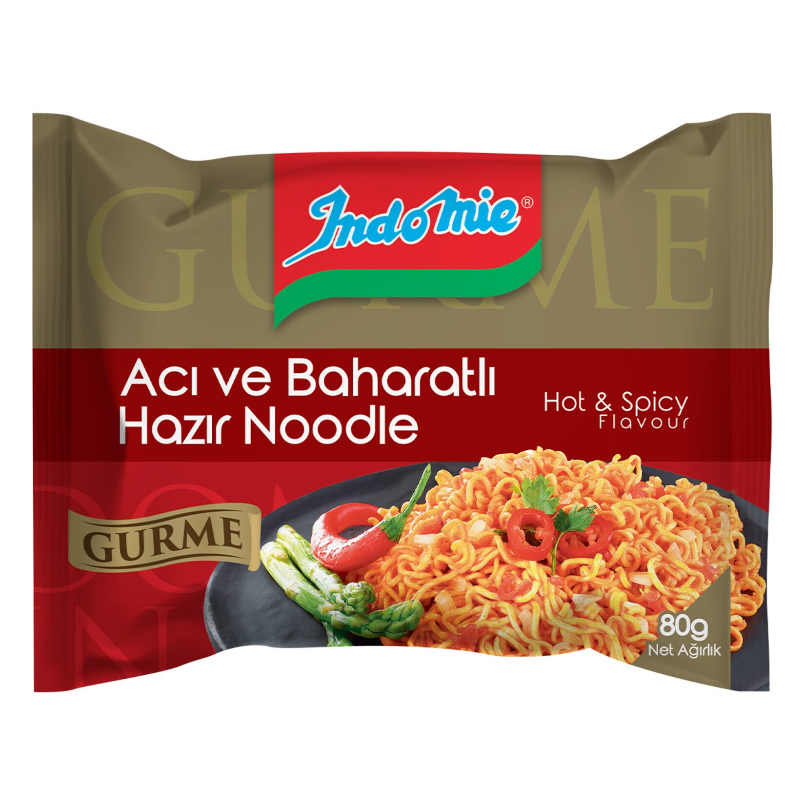 Indomie Gurme Acı Ve Baharatlı Hazır Noodle 80 Gr