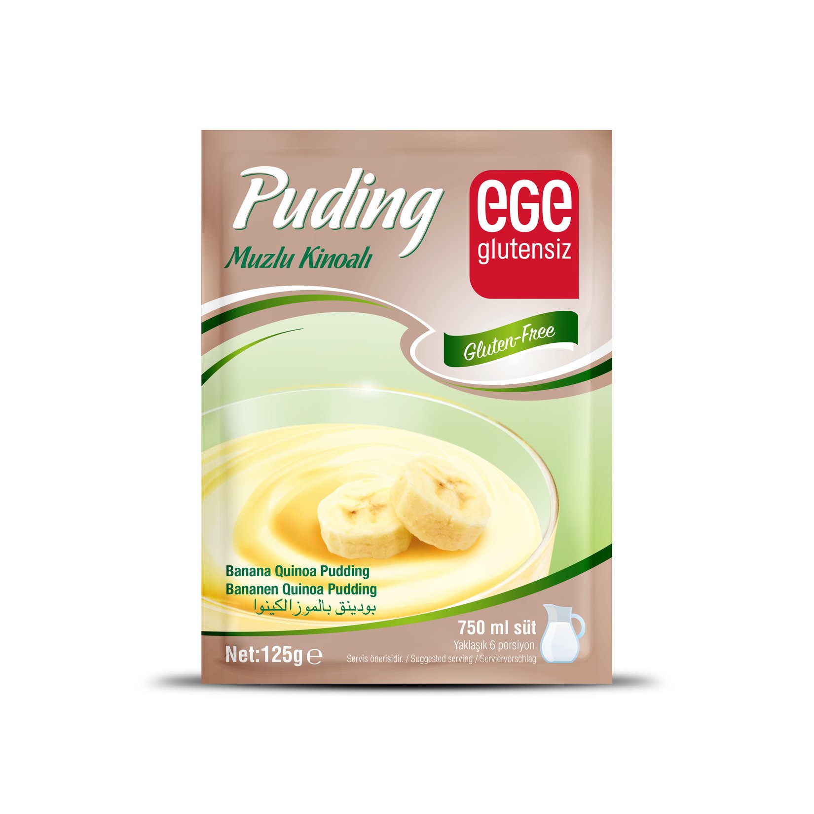 Ege Glutensiz Muzlu Kinoalı Puding 125 Gr