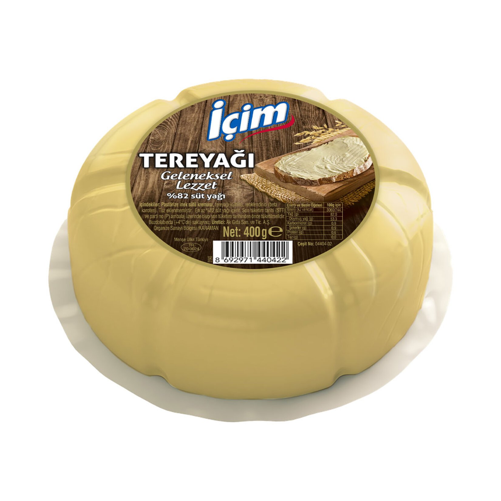 İçim Köy Tipi Tereyağı 400 G