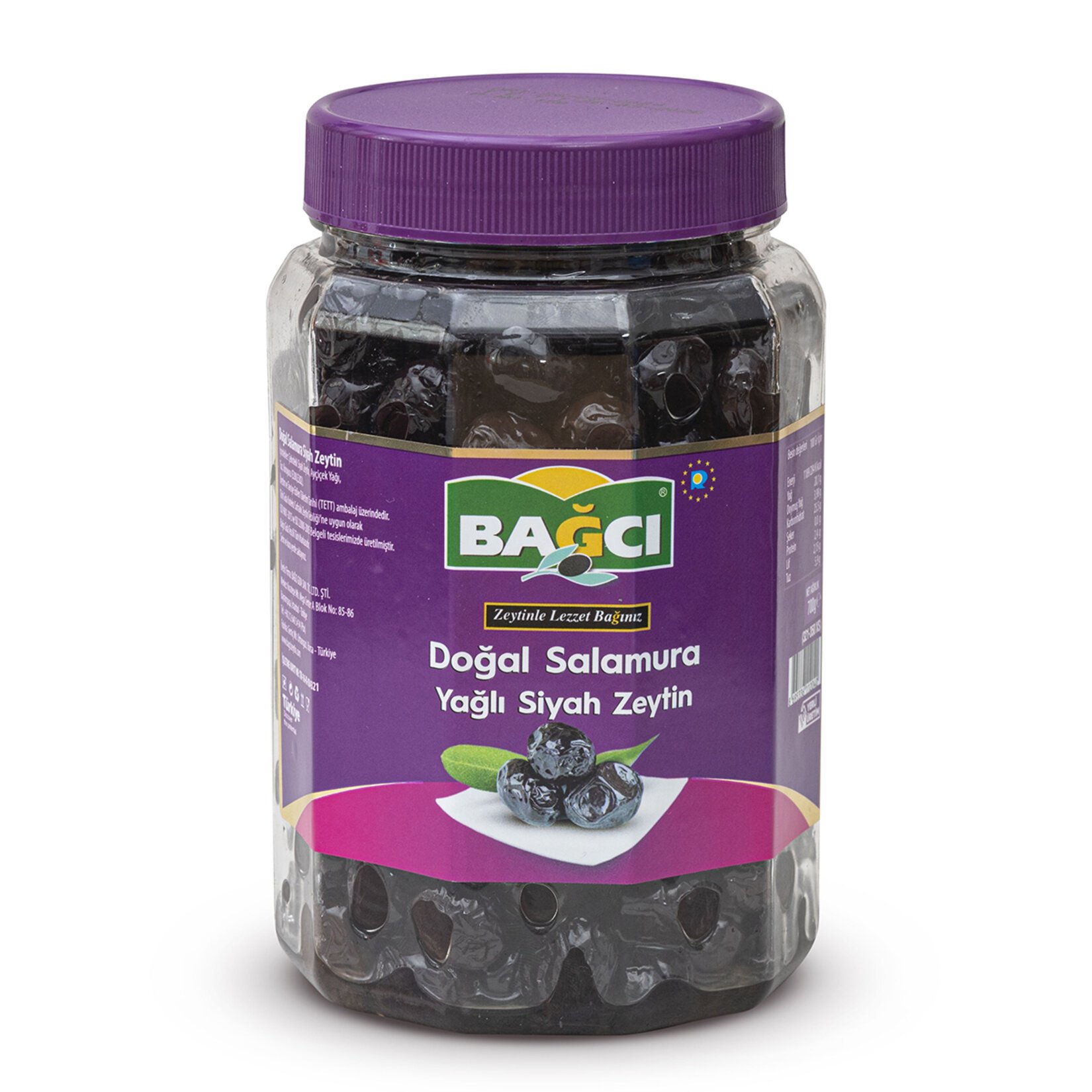 Bağcı Doğal Salamura Siyah Zeytin 700 G