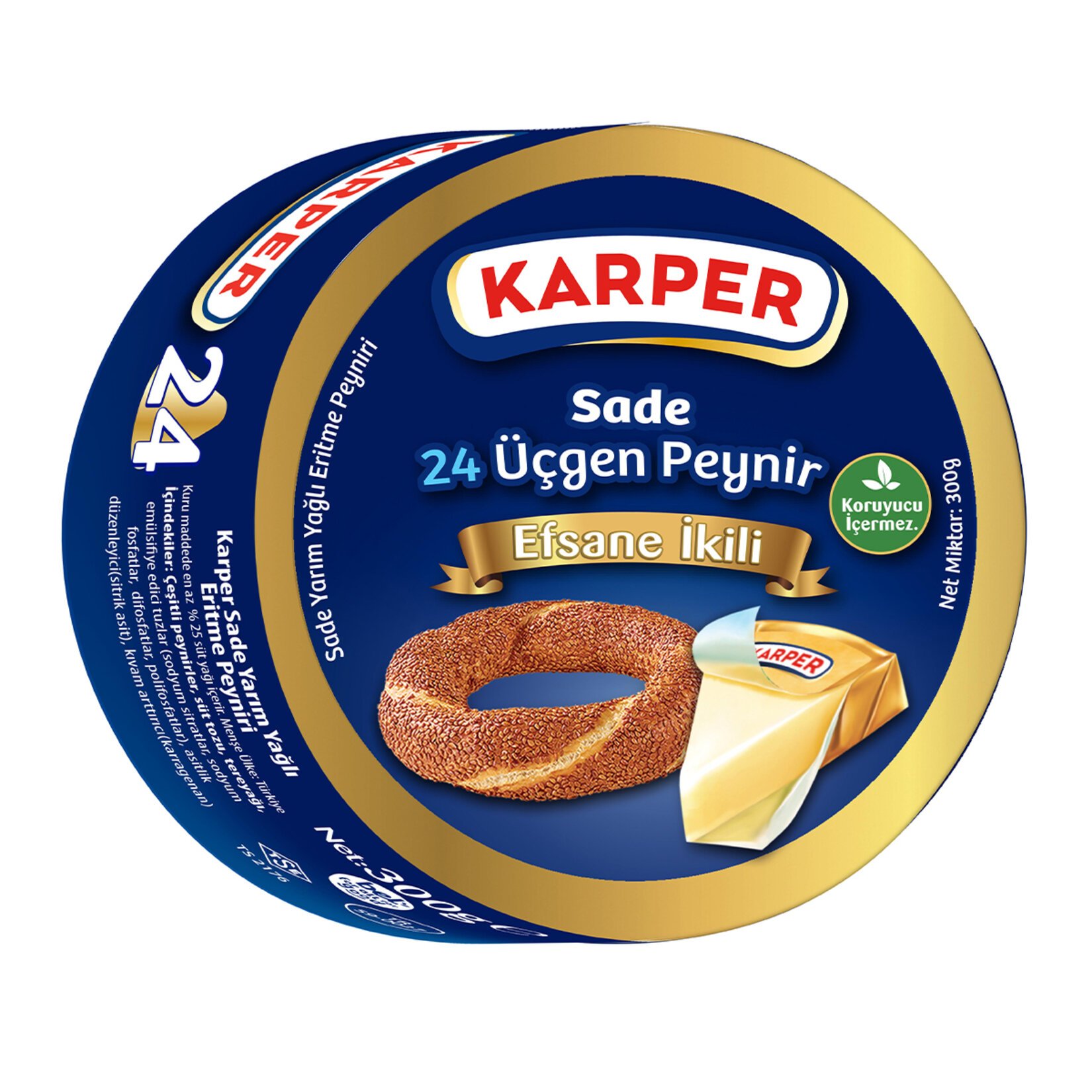 Karper Üçgen Peynir 24lü 300 G