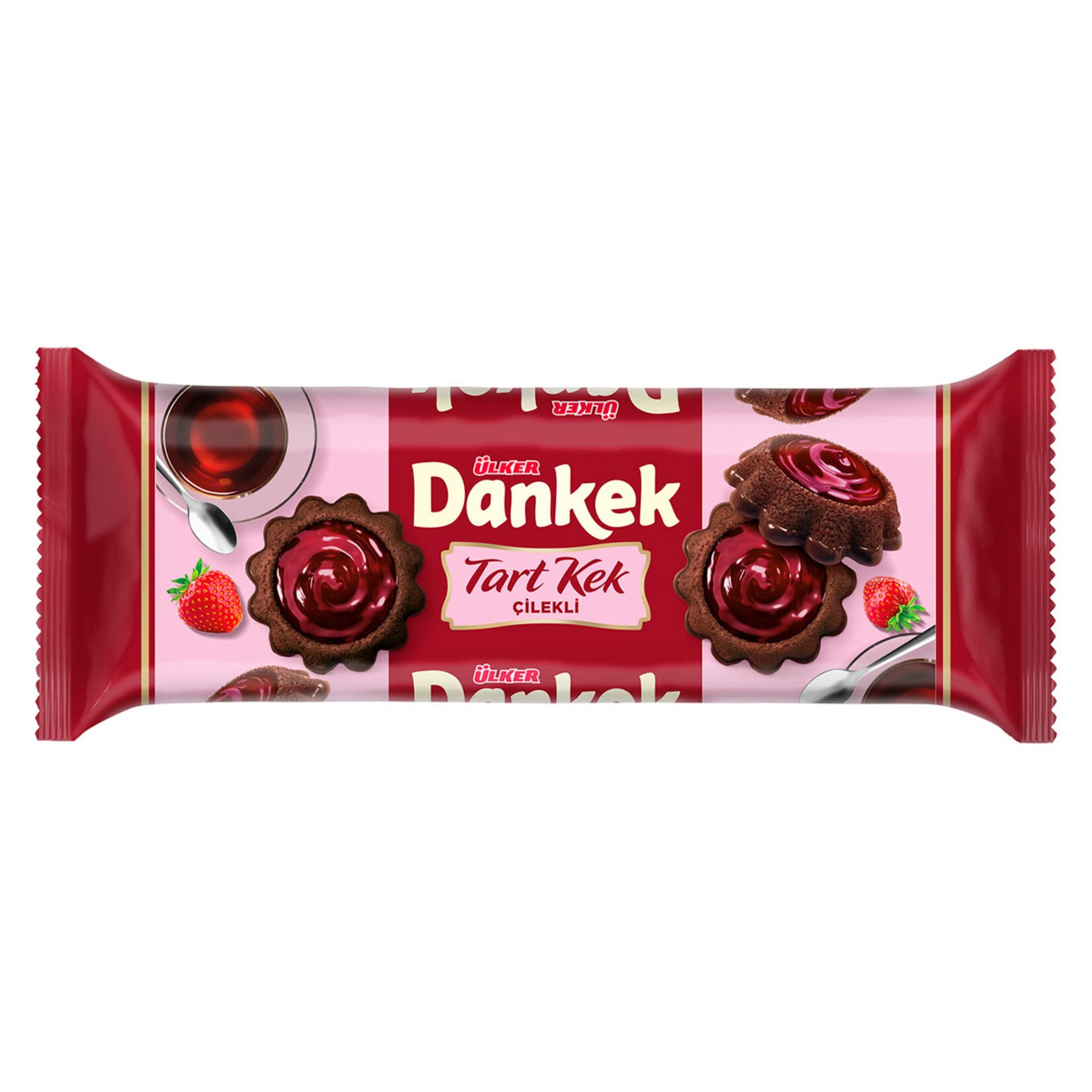 Ülker Dankek Çilekli&Çikolatalı Tart Kek 180 Gr