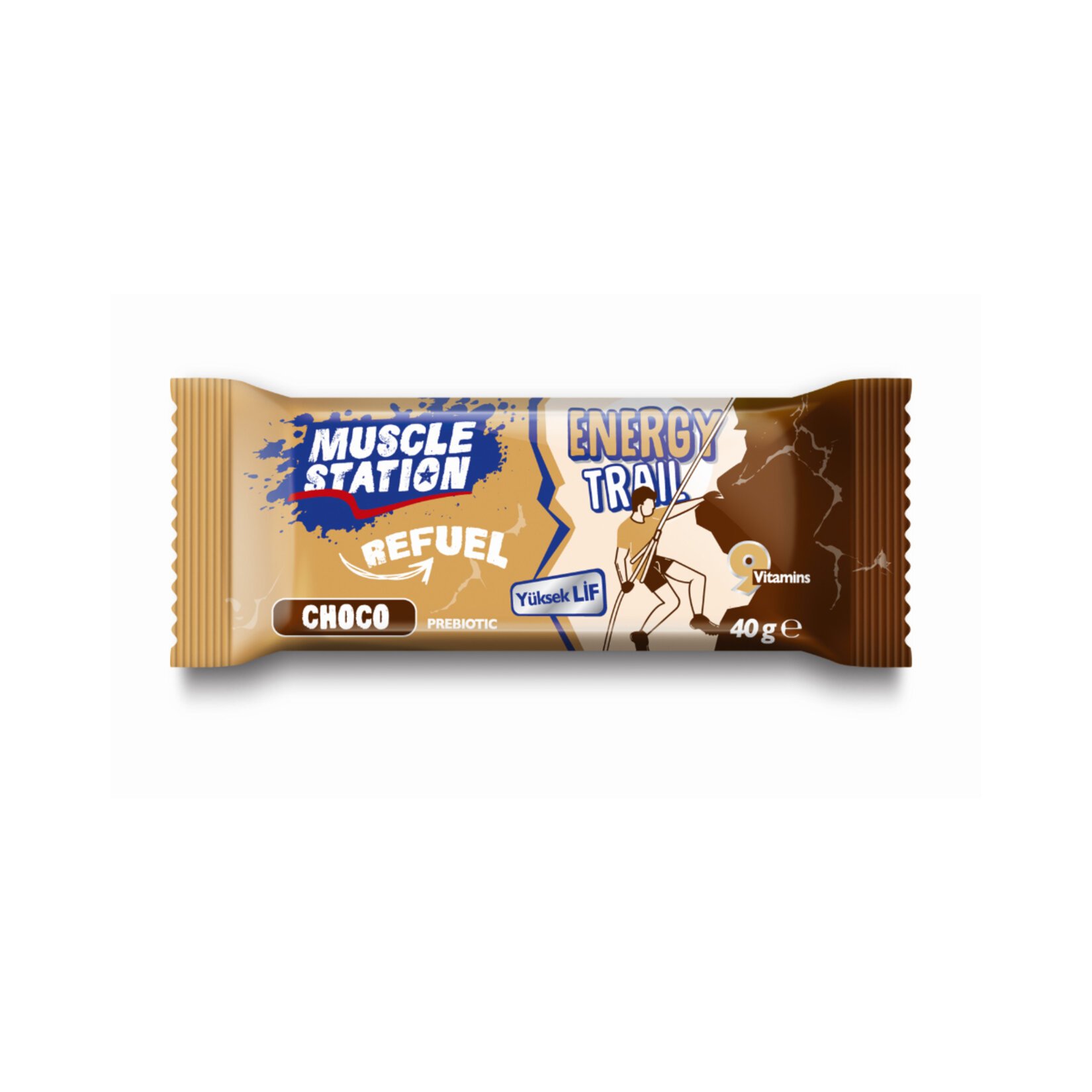 Muscle Station Yer Fıstıklı Vitaminli Bar 40 Gr