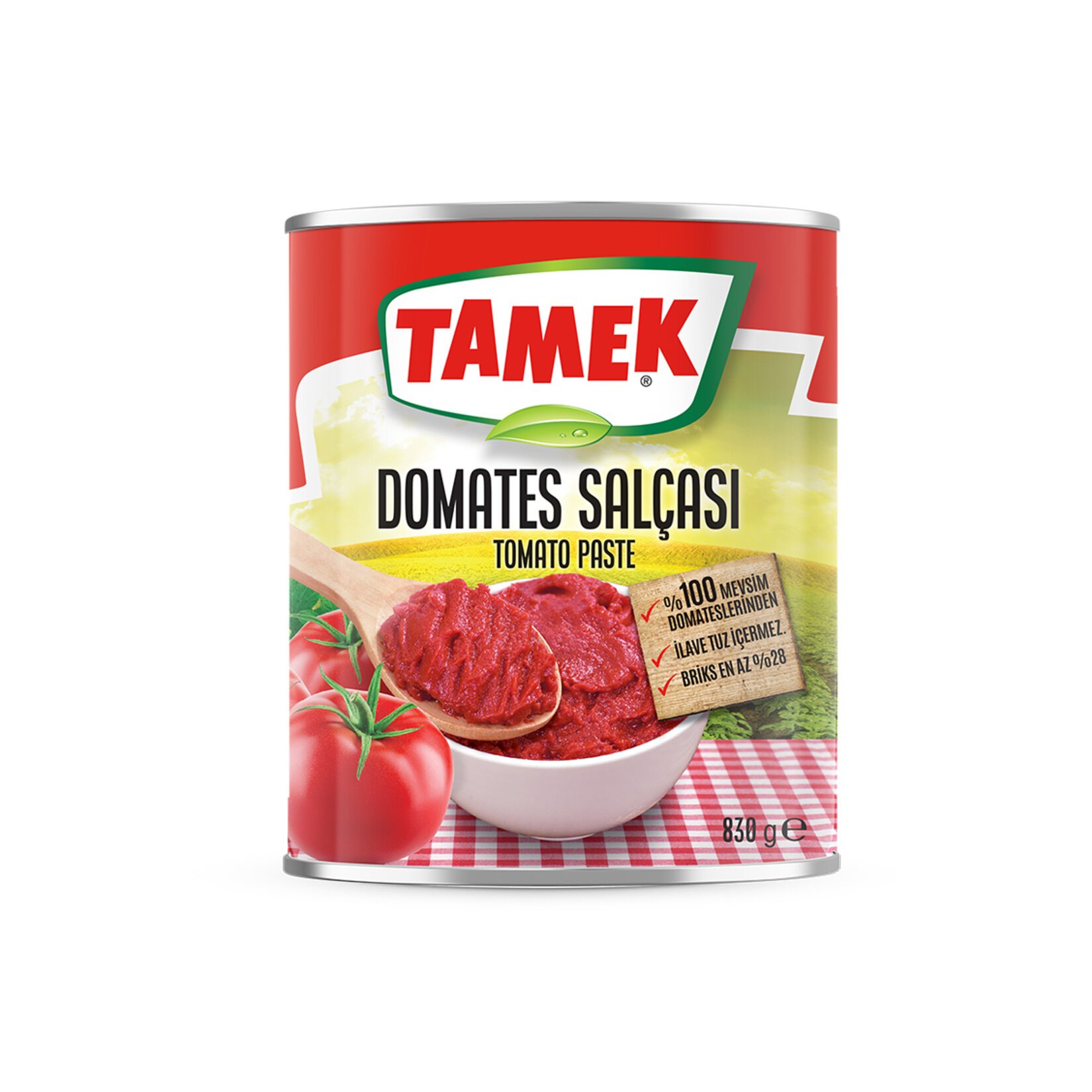 Tamek Domates Salçası 830 Gr