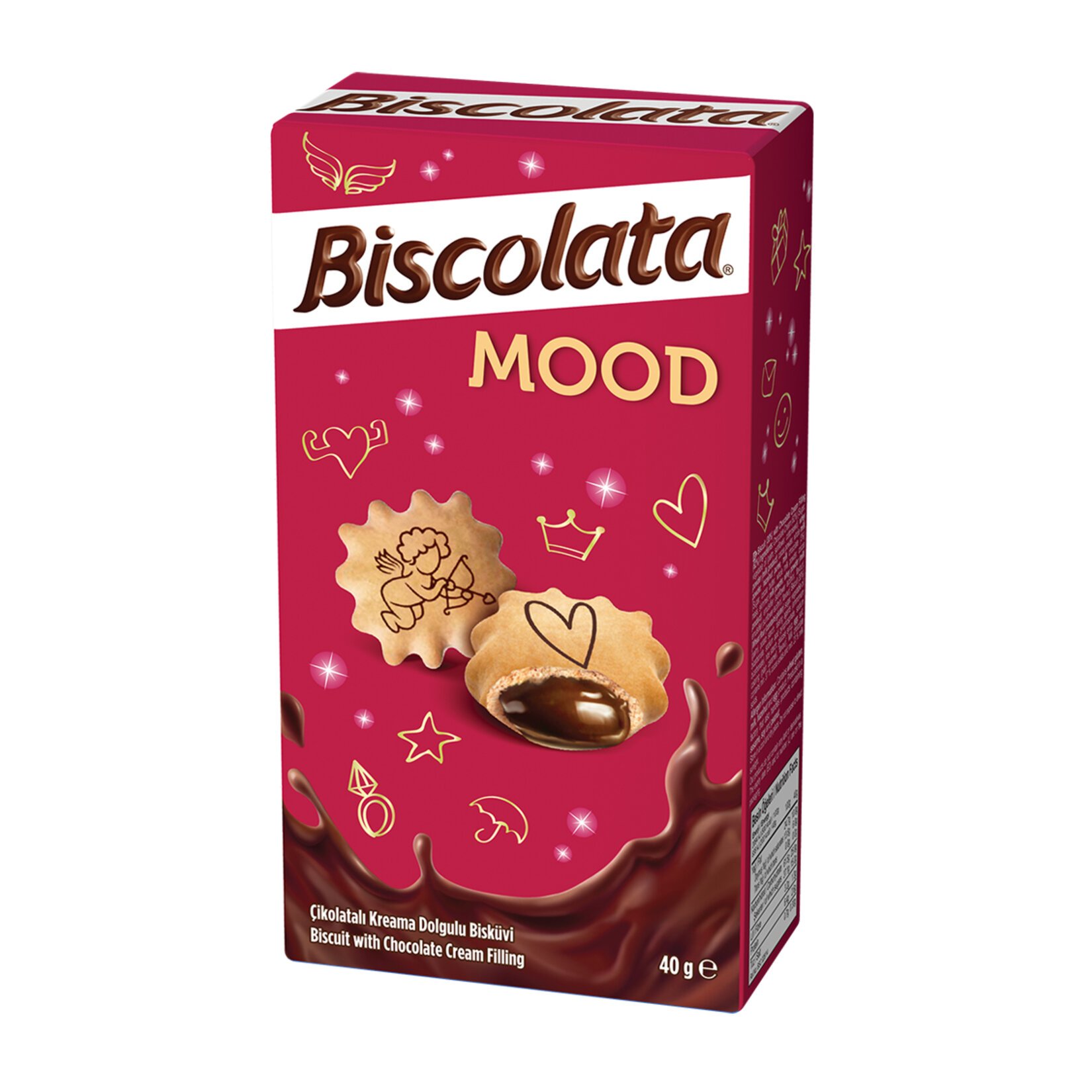 Biscolata Mood Çikolata Krema Dolgulu Bisküvi 40 Gr