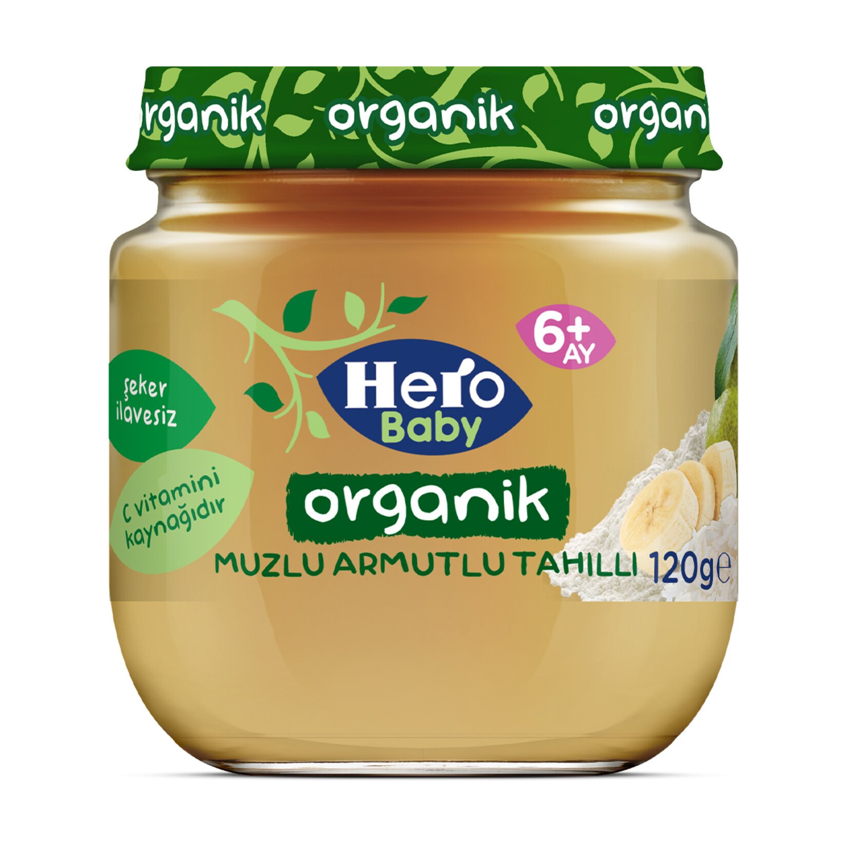 Hero Baby Organik Muzlu Armutlu Tahıllı 120 Gr