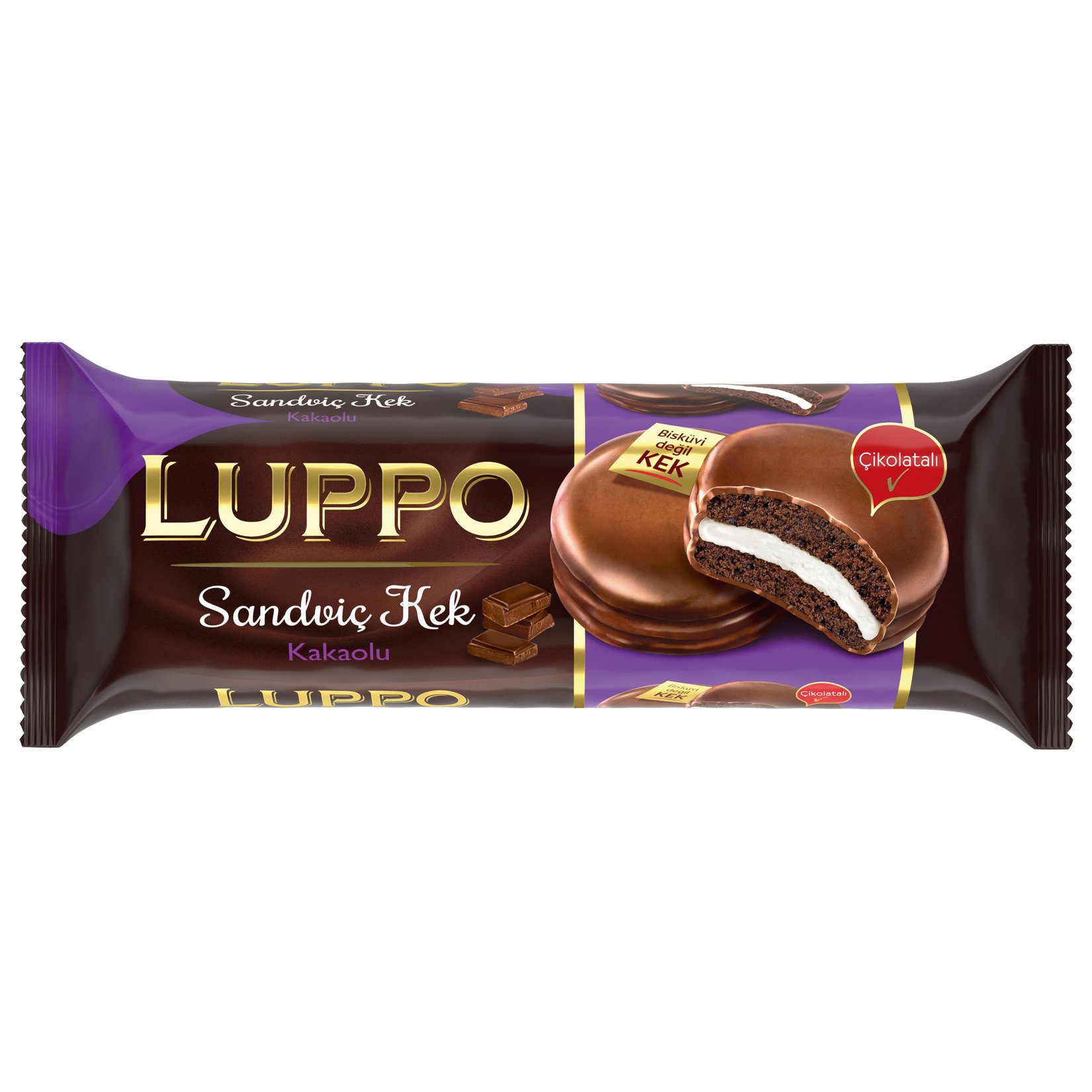 Luppo Sandviç Kek Kakaolu 8Li Paket 184 G