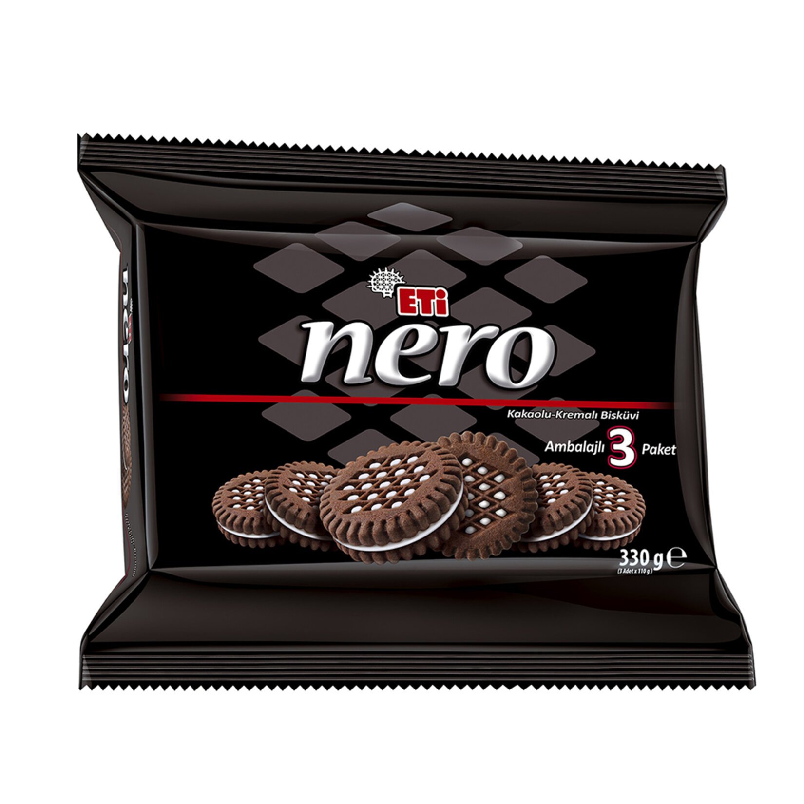 Eti Nero Kakaolu Bisküvi 3 x 110 gr