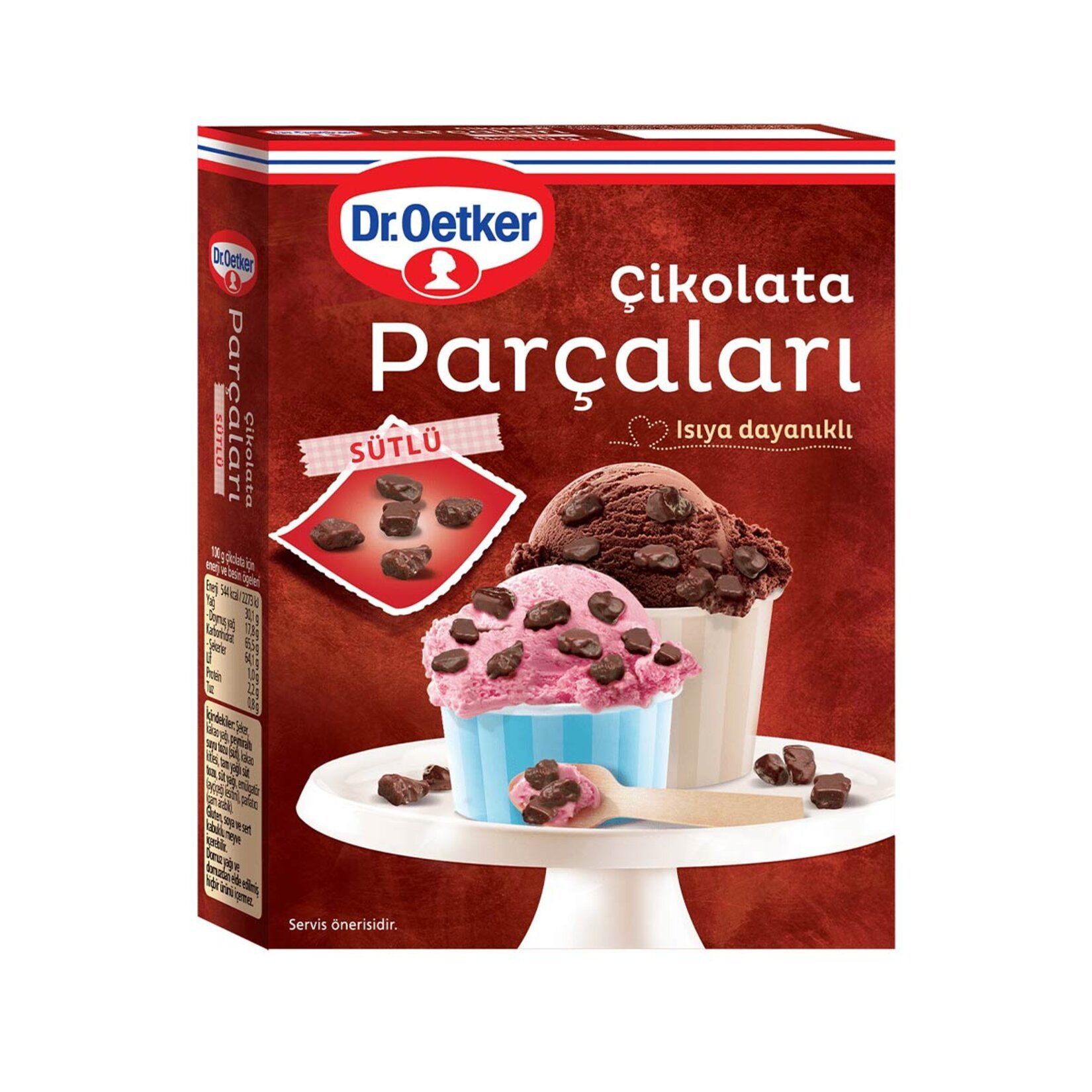 Dr.Oetker Sütlü Çikolata Parçaları 70 Gr