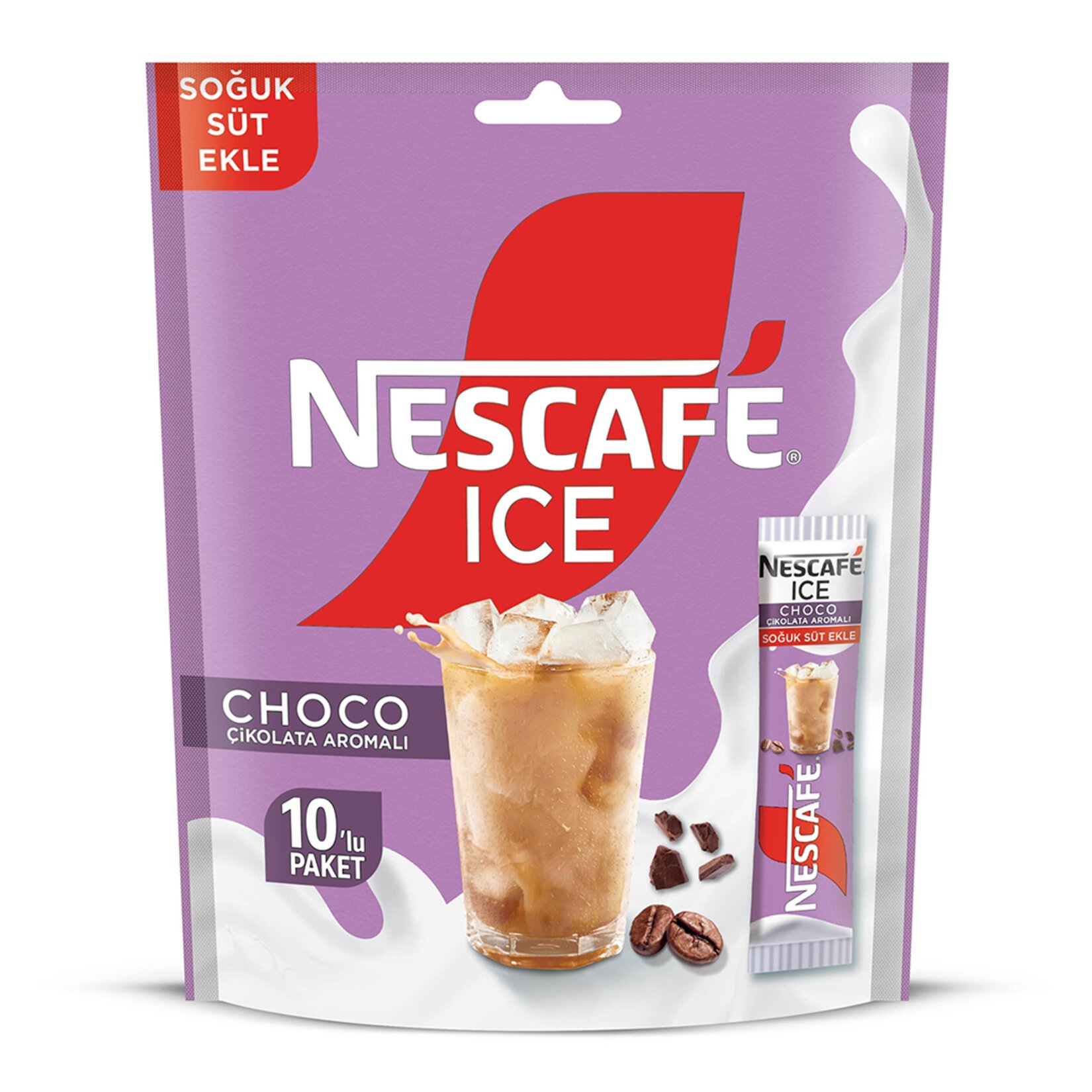 Nescafe 3Ü1 Arada Ice Choco Çikolata Aromalı 10 x 10.6Gr