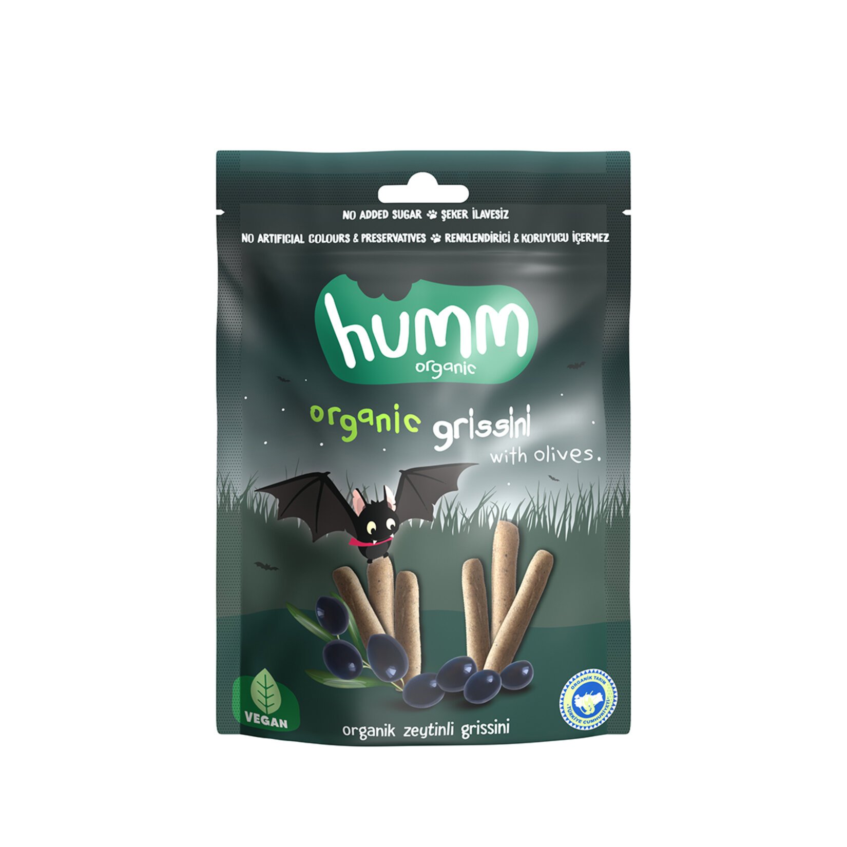 Humm Organic Organik Grissini Zeytinli 55 Gr