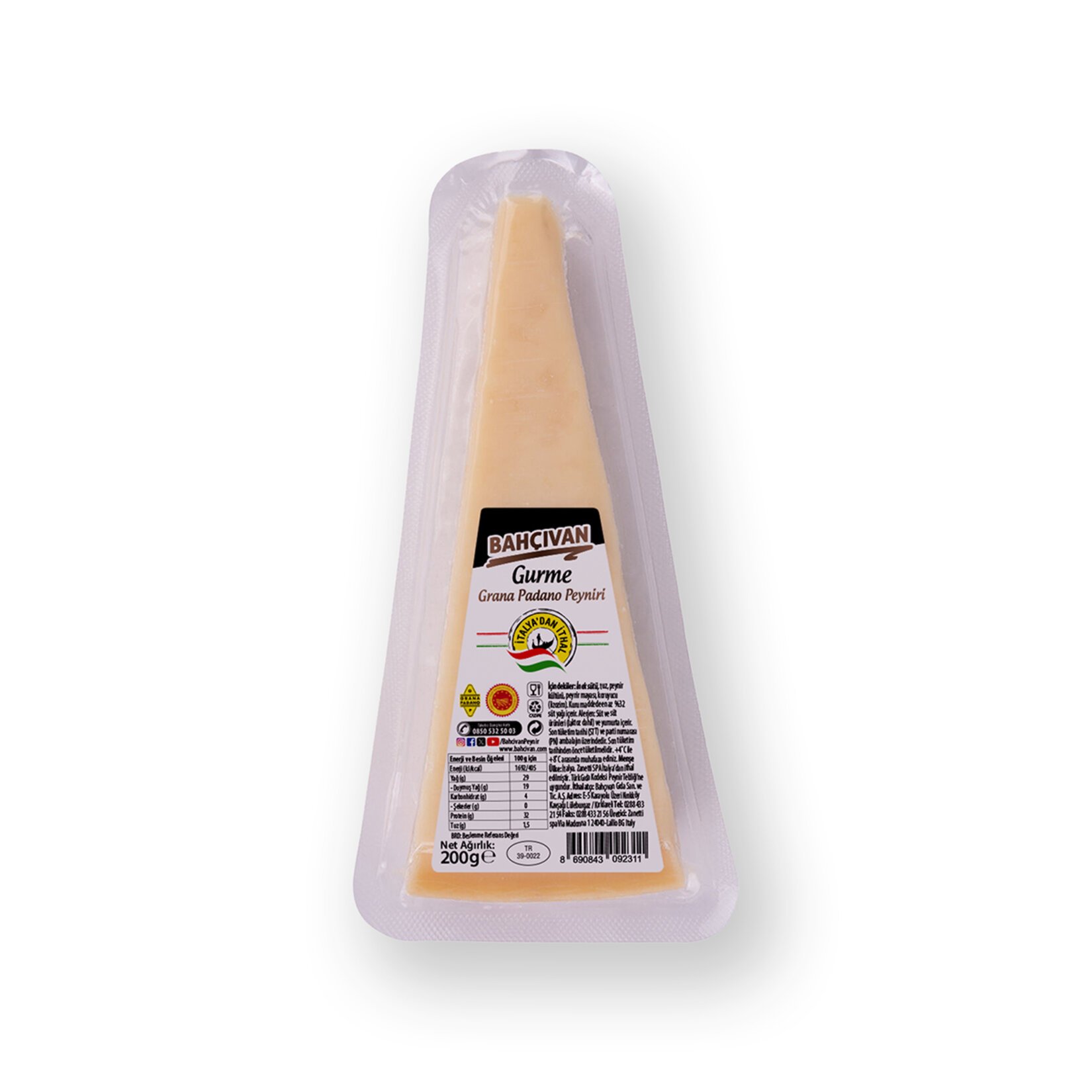 Bahçıvan Grana Padano Peyniri 200 G